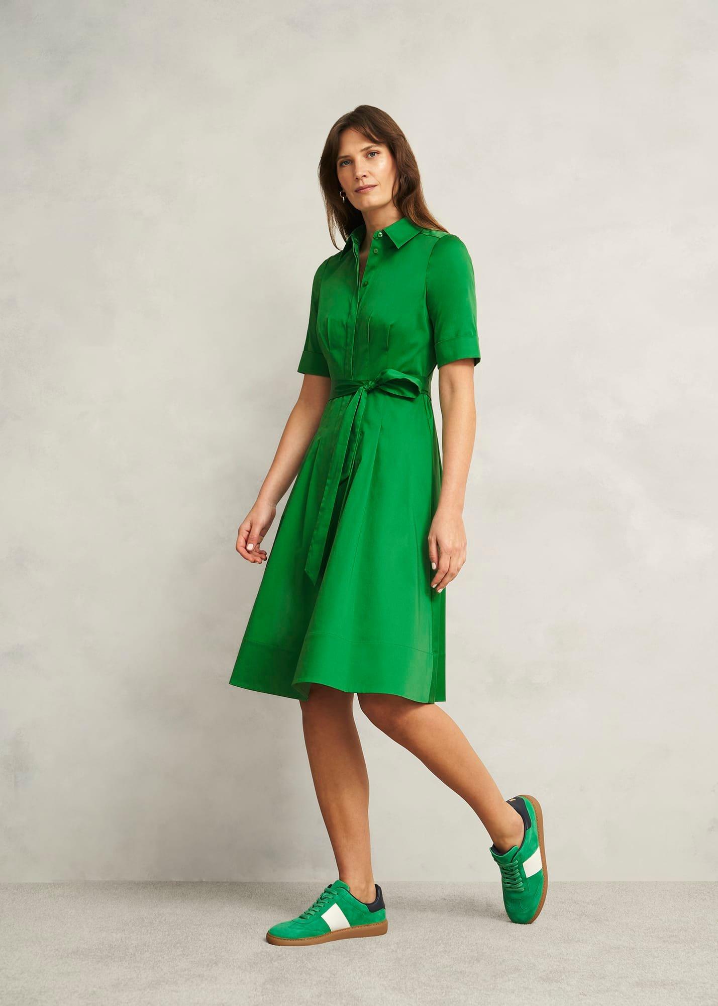 Petite Brigitta Dress, Lush Green, hi-res
