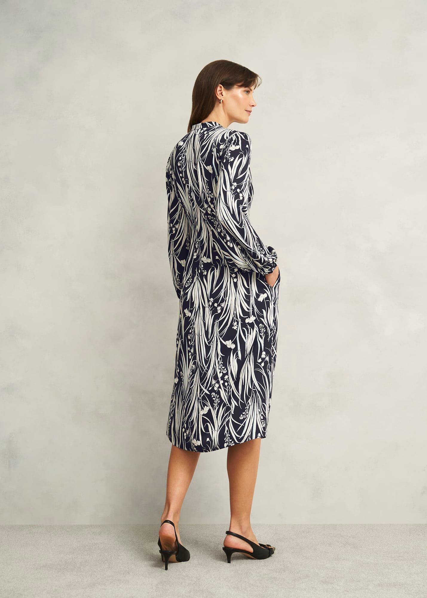 Colette Dress, Navy Ivory, hi-res