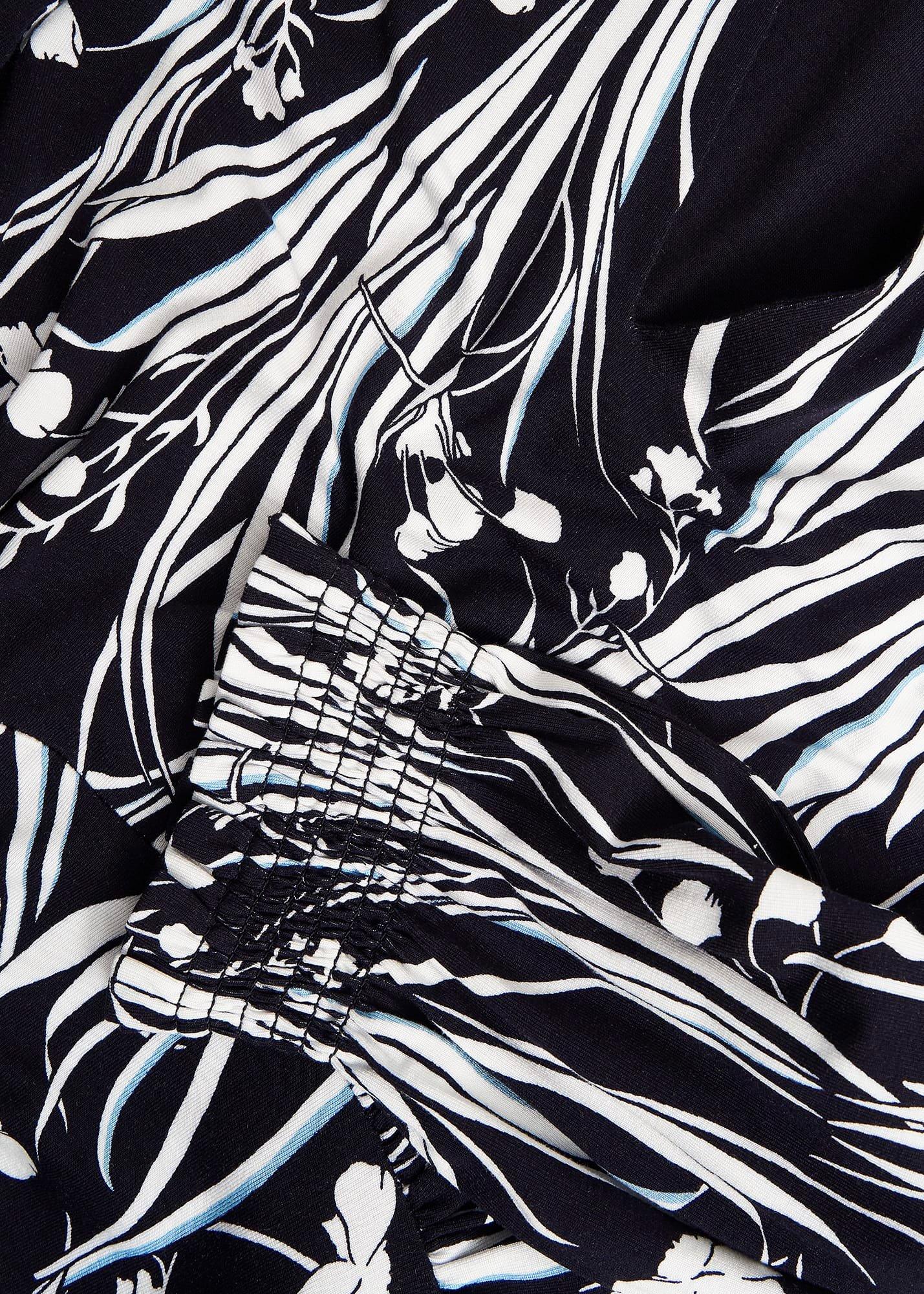 Mollie Jersey Dress, Navy Ivory, hi-res