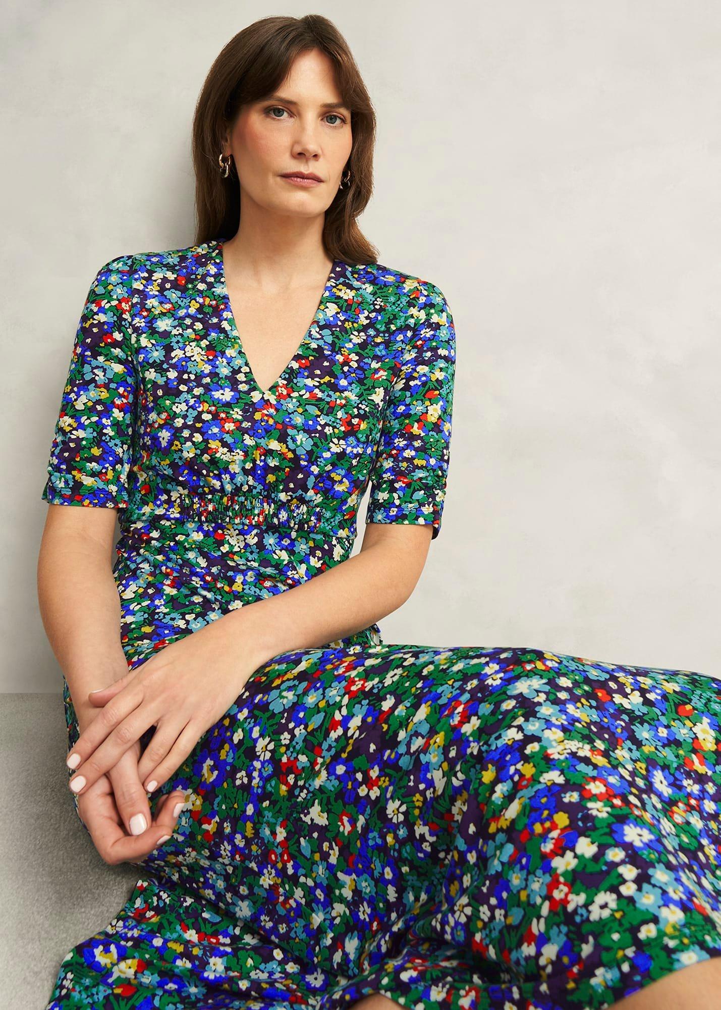 Coralie Jersey Dress, Multi, hi-res