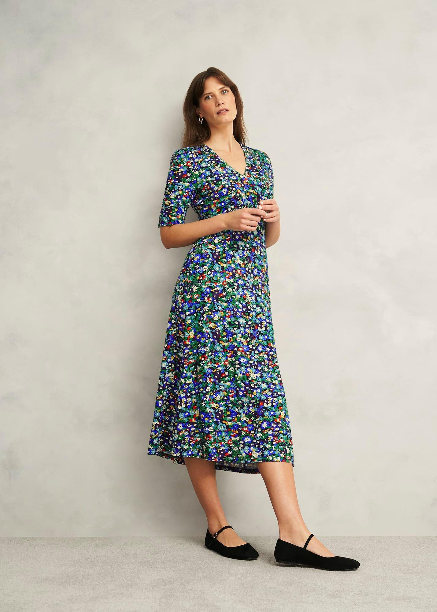Petite Coralie Jersey Dress, Multi, hi-res