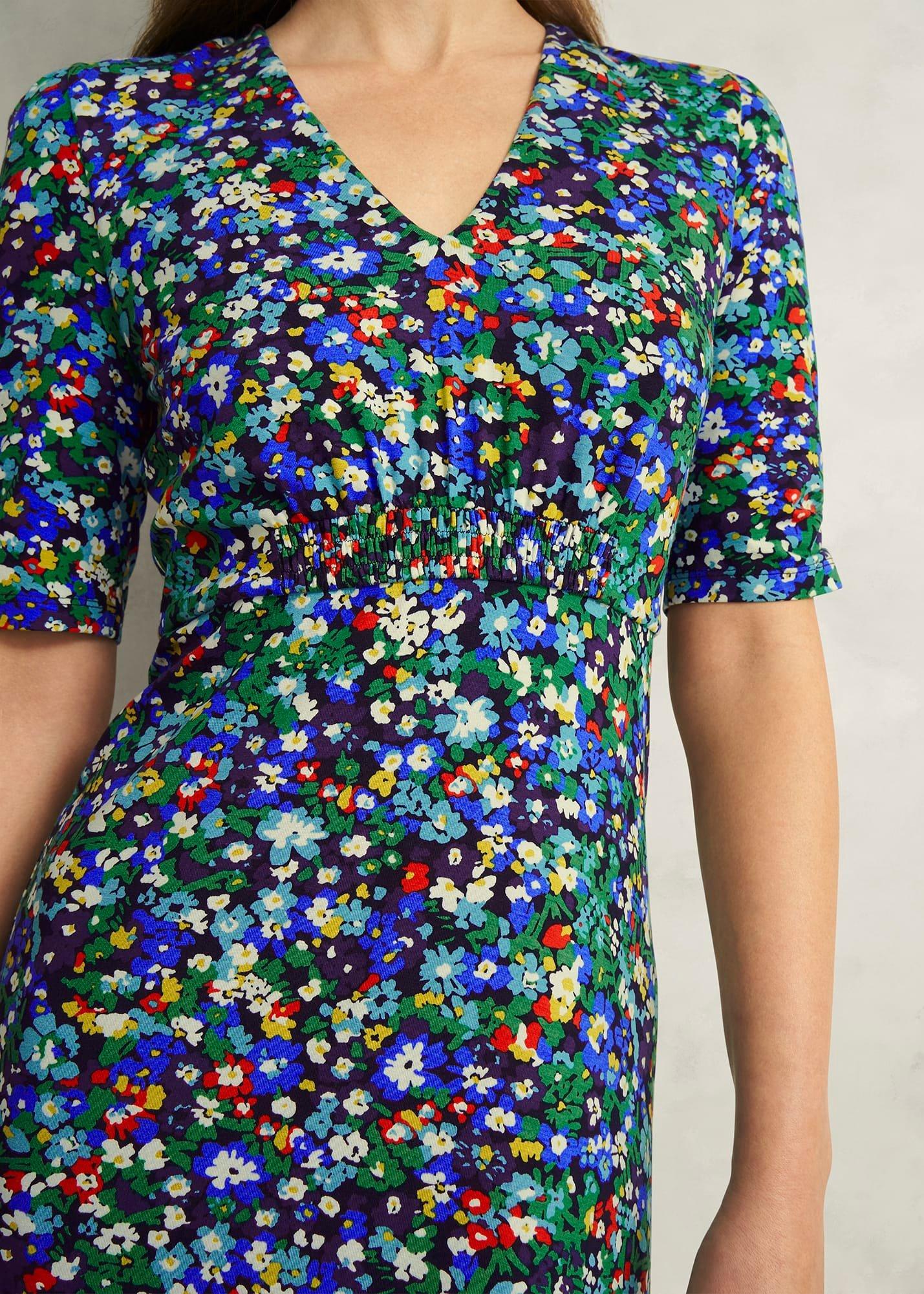 Petite Coralie Jersey Dress, Multi, hi-res