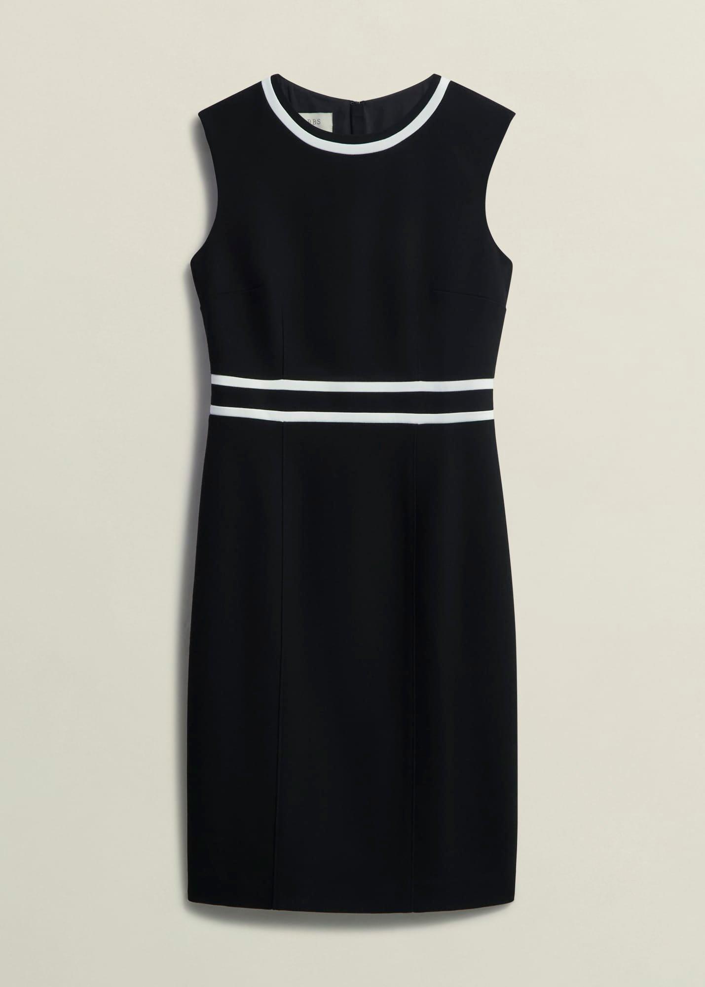 Petite Nory Dress, Black Ivory, hi-res