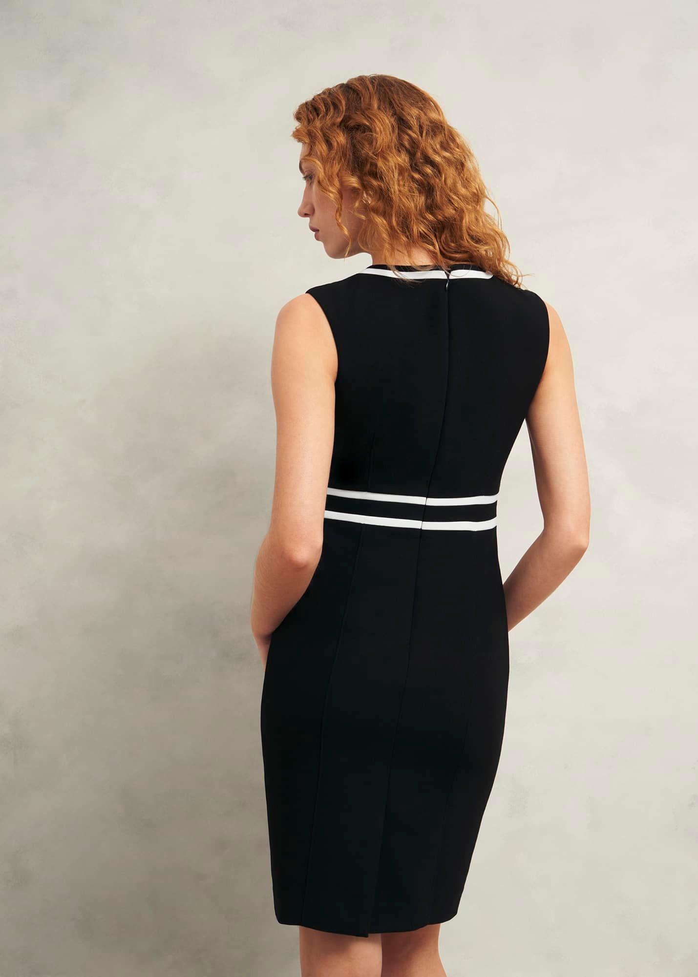 Petite Nory Dress, Black Ivory, hi-res