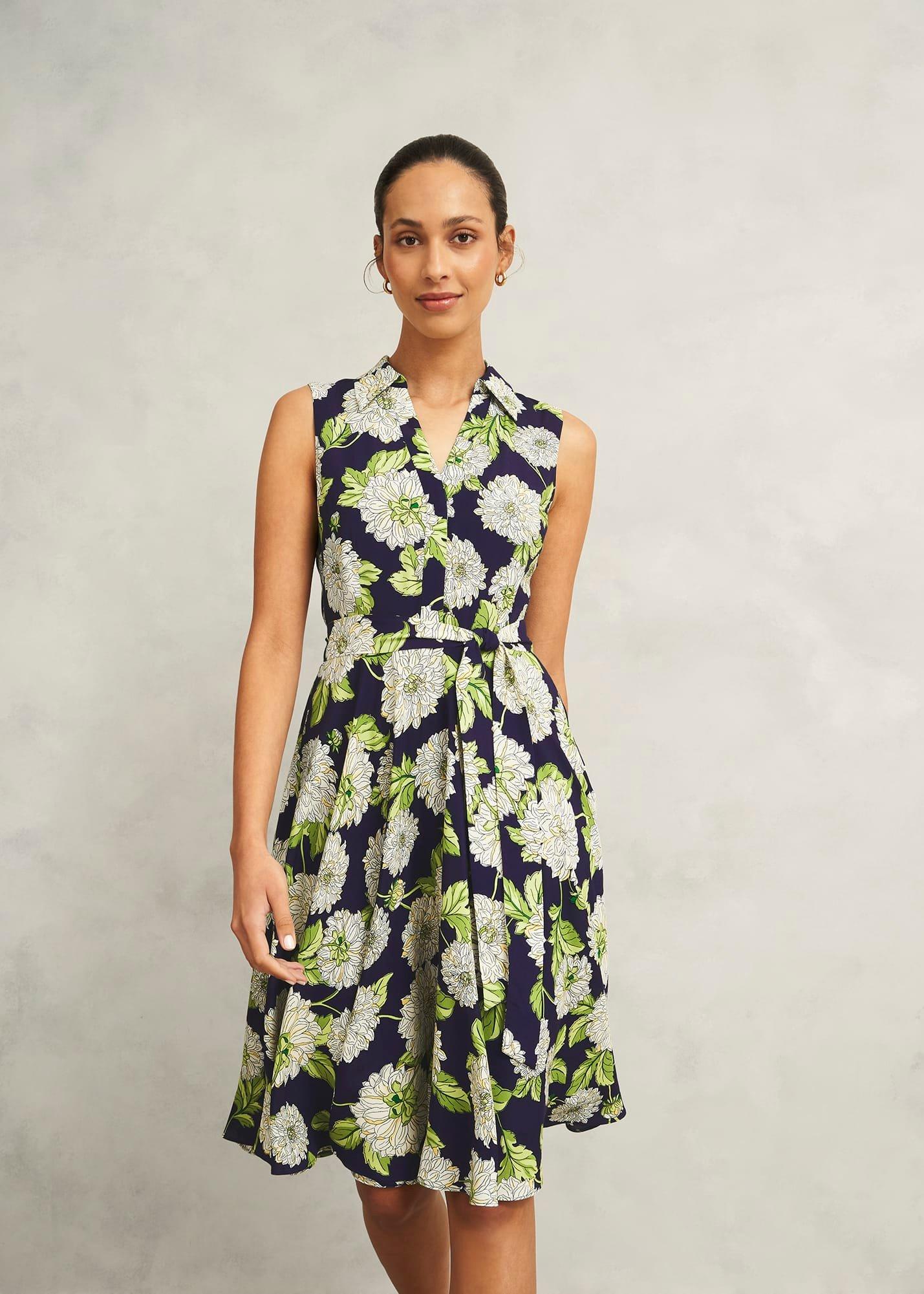 Bea Dress, Navy Multi, hi-res