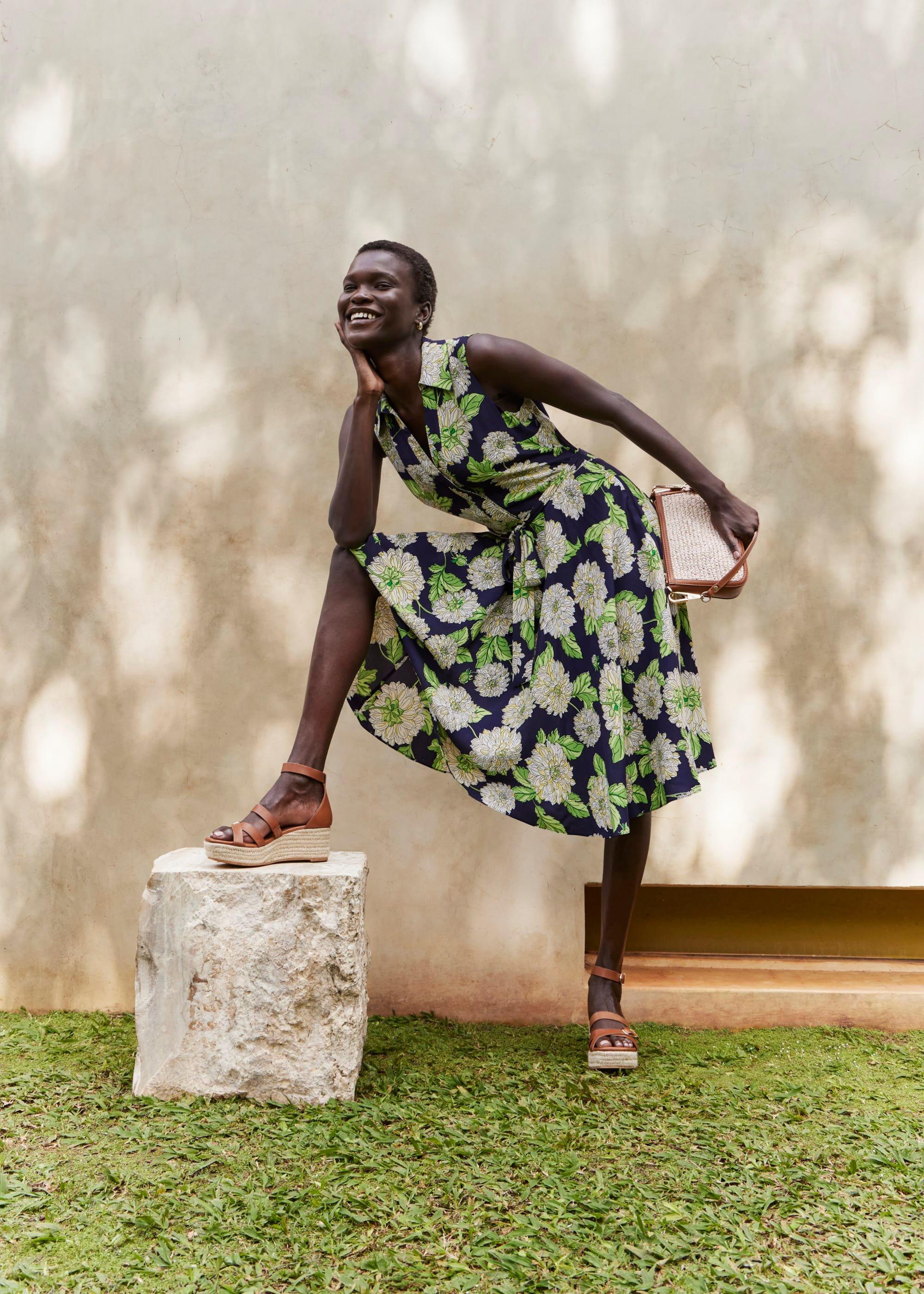 Petite Bea Dress, Navy Multi, hi-res