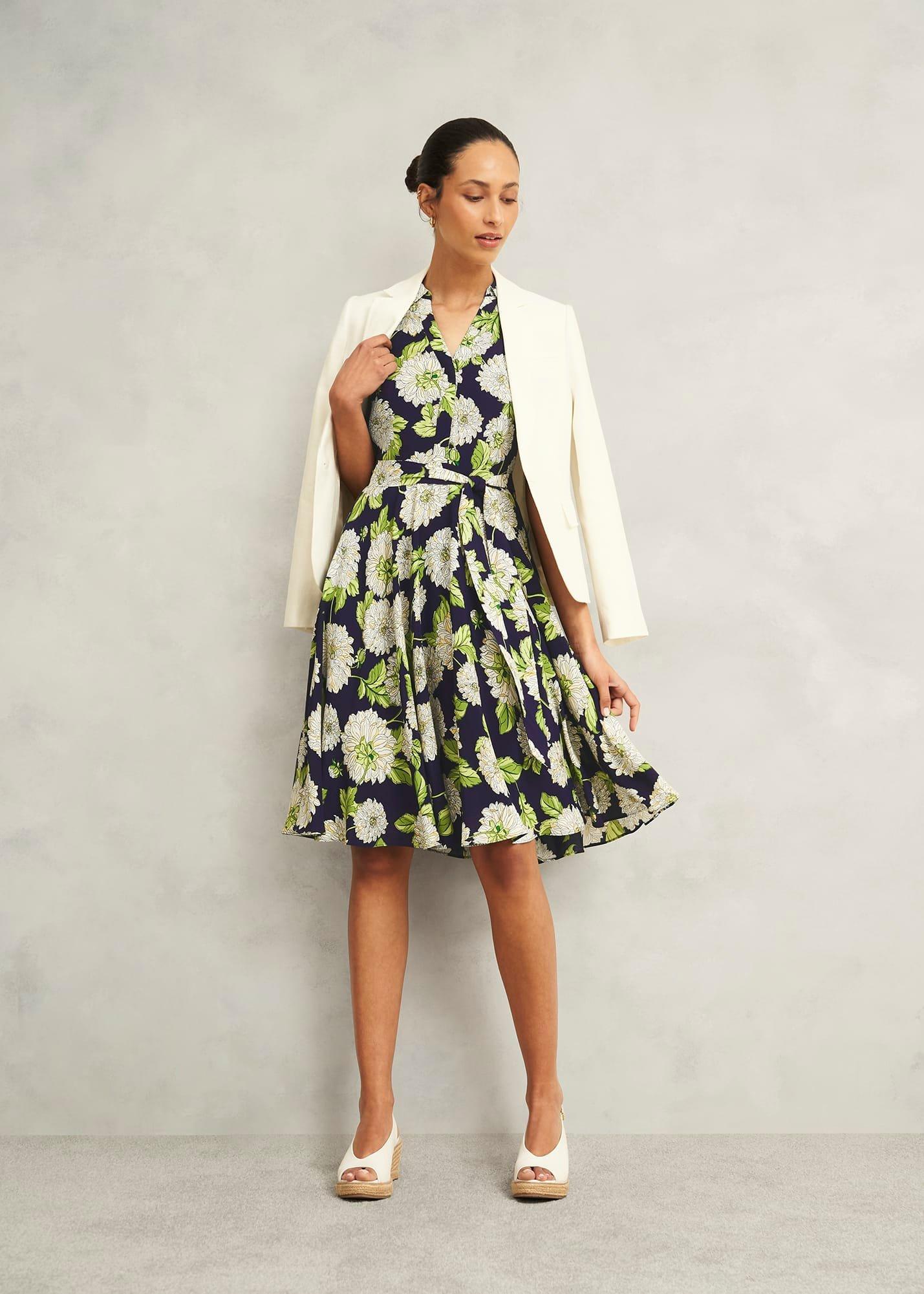 Petite Bea Dress, Navy Multi, hi-res