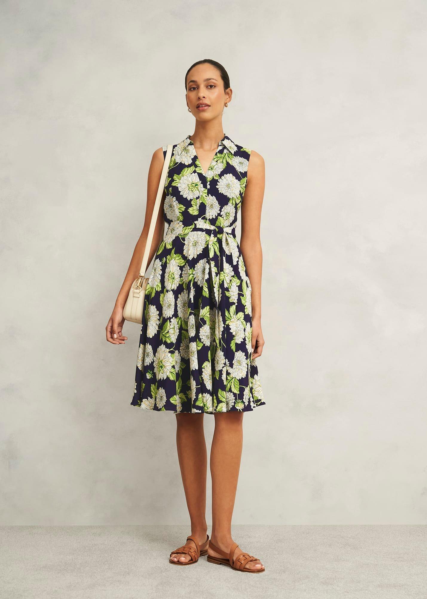 Petite Bea Dress, Navy Multi, hi-res