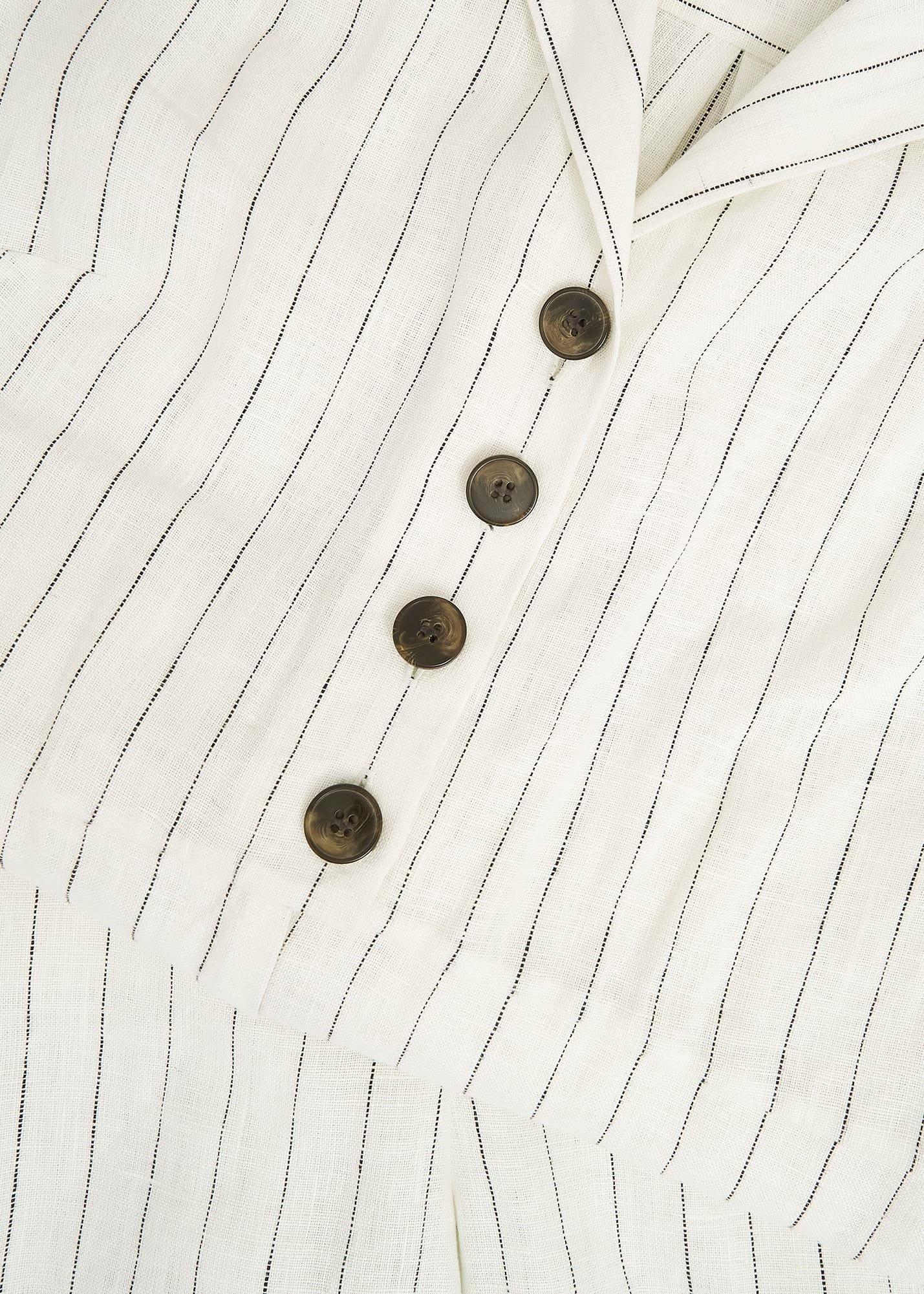 Destiny Linen Jumpsuit, Ivory Navy, hi-res