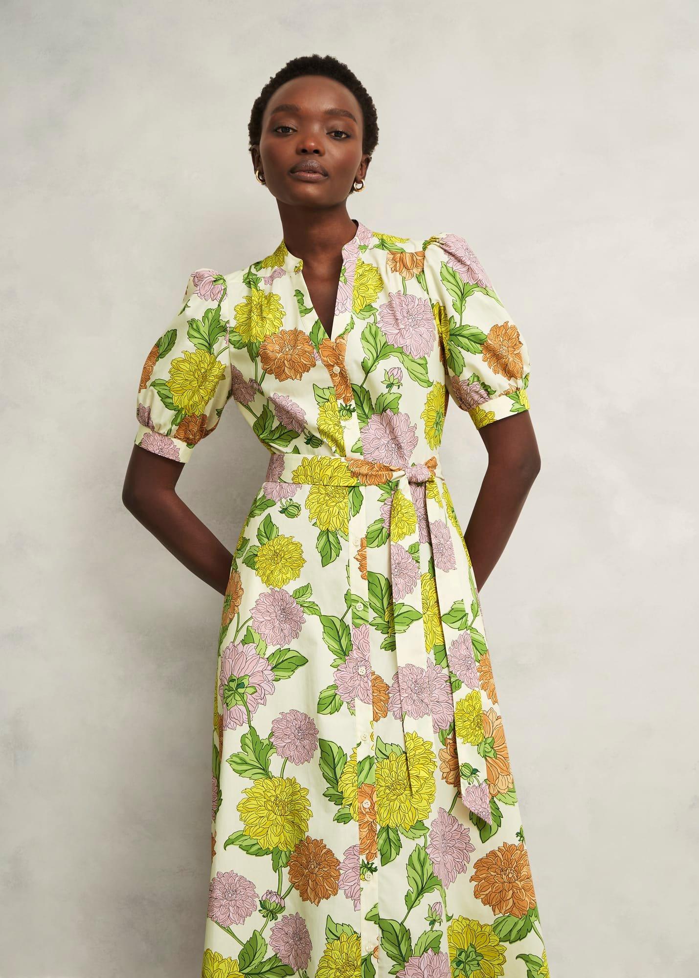 Elina Dress, Cream Multi, hi-res