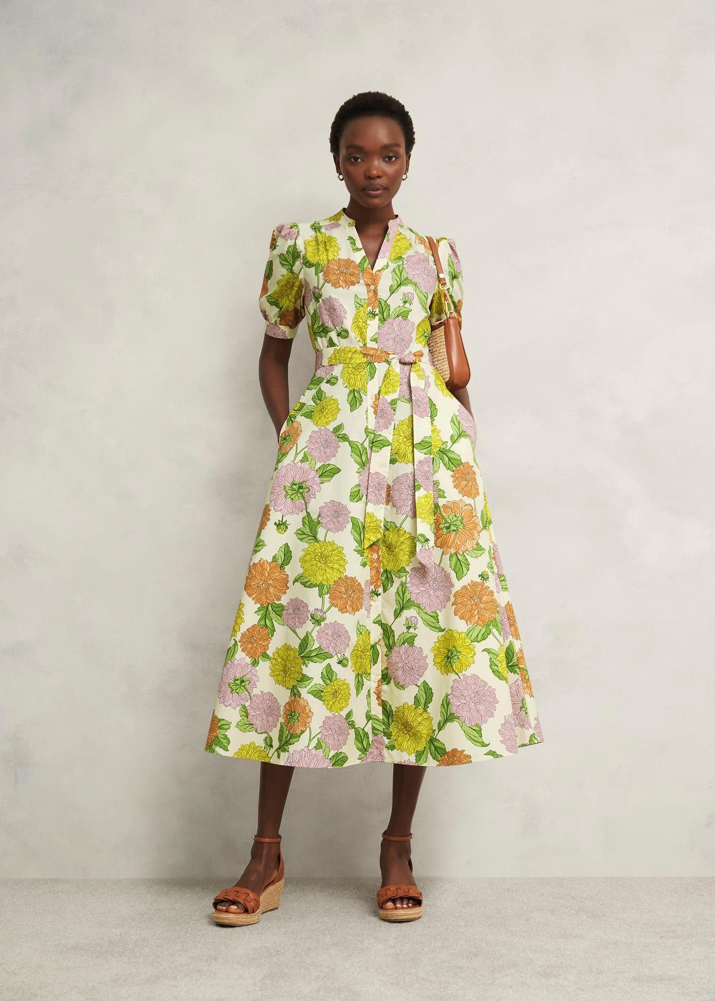 Elina Dress, Cream Multi, hi-res