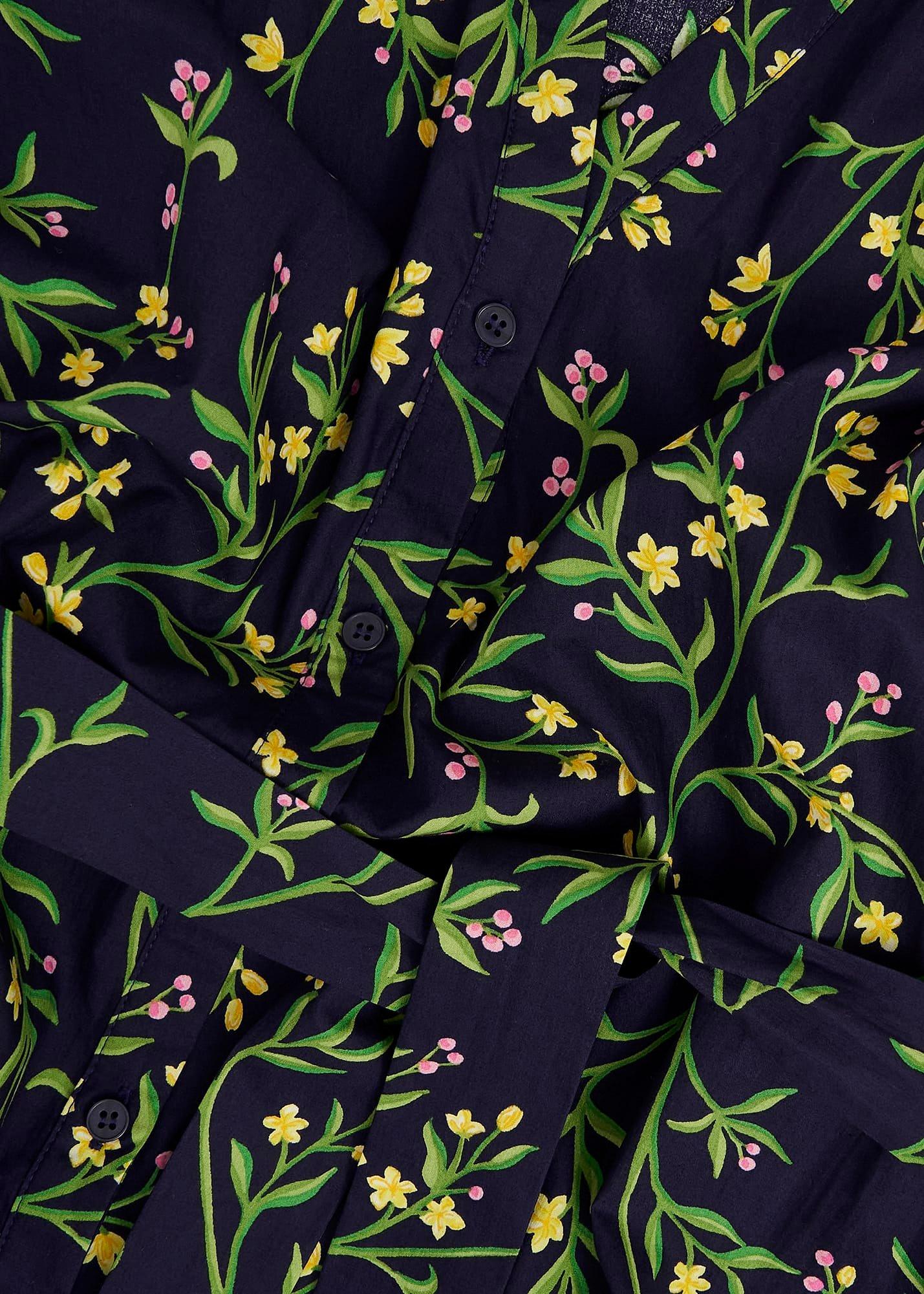 Christina Cotton Dress, Navy Multi, hi-res