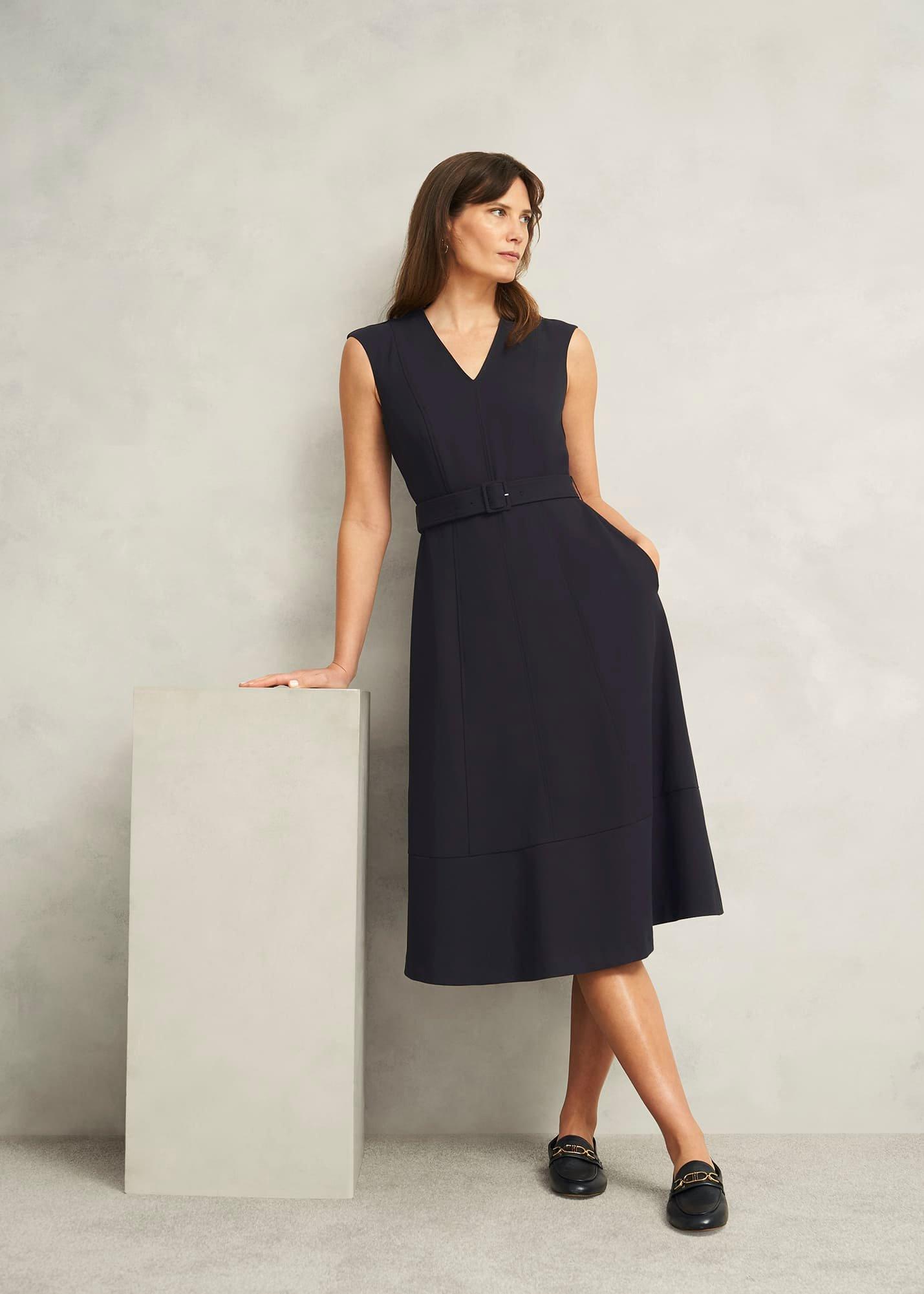 Carolyn Dress, Navy, hi-res