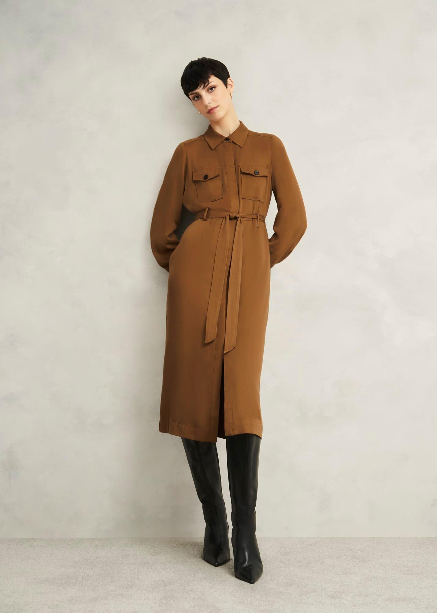 Combs Dress, Vicuna, hi-res