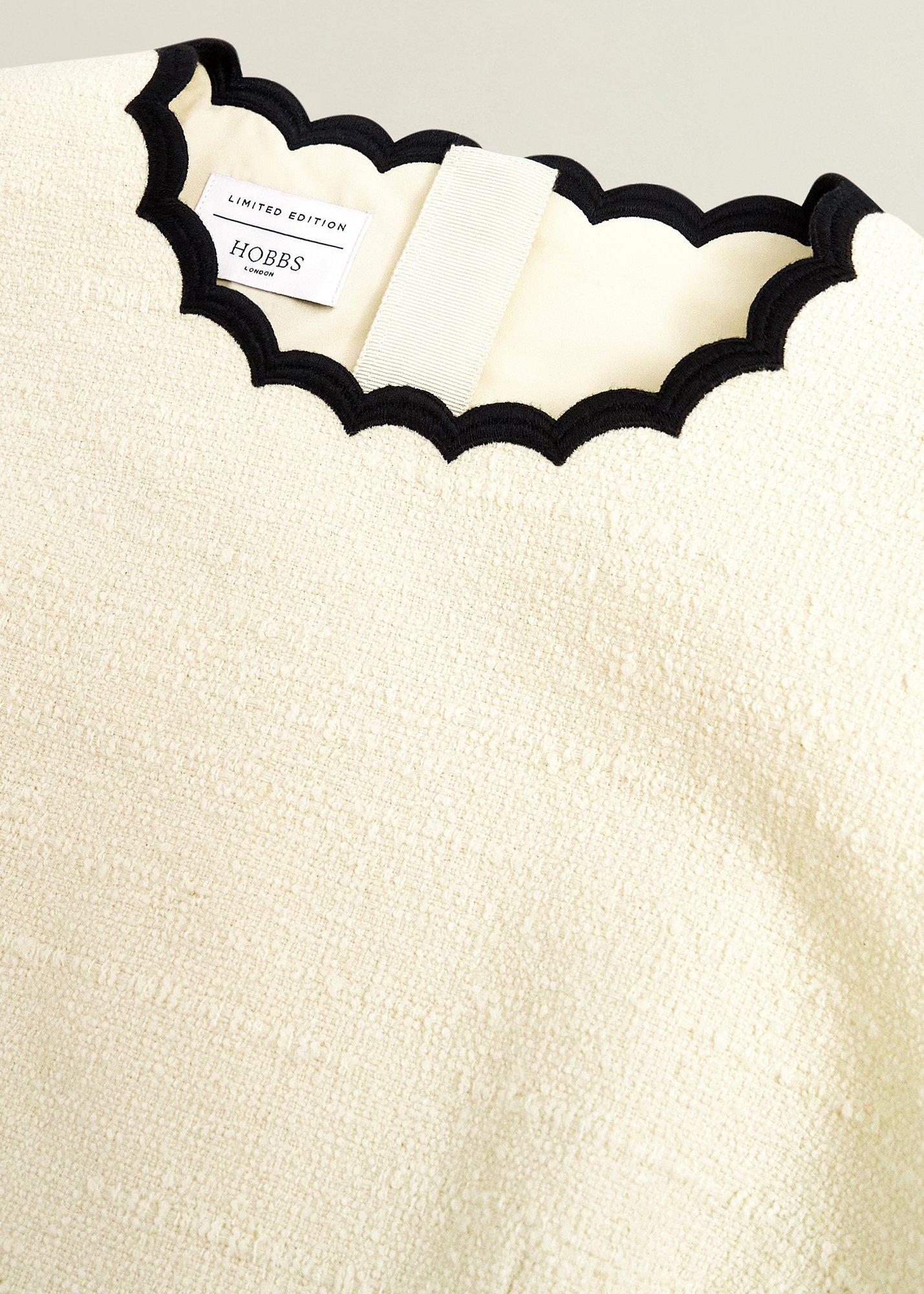 Laskett Boucle Mini Dress, Buttercream, hi-res