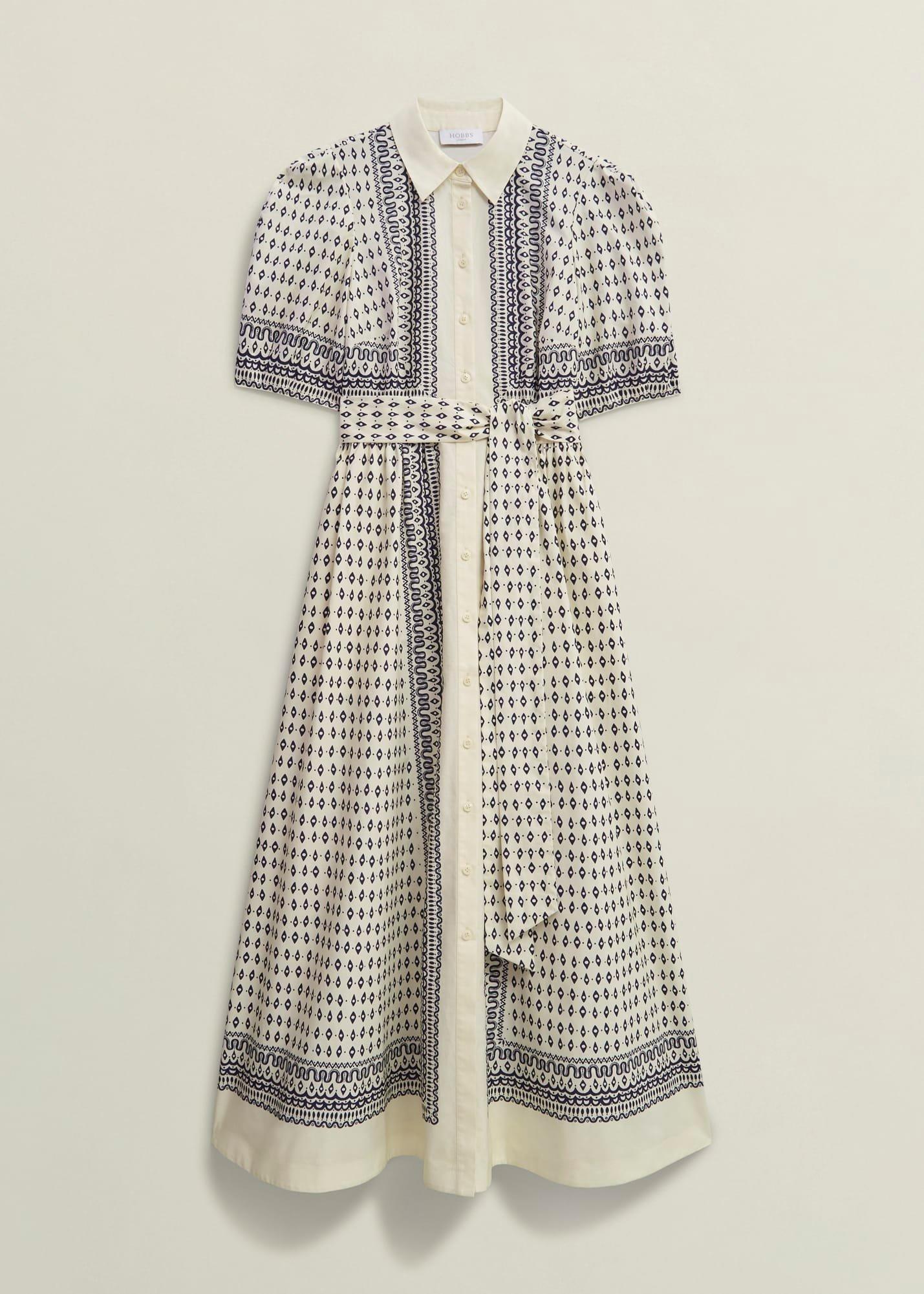 Suri Dress, Cream Navy, hi-res