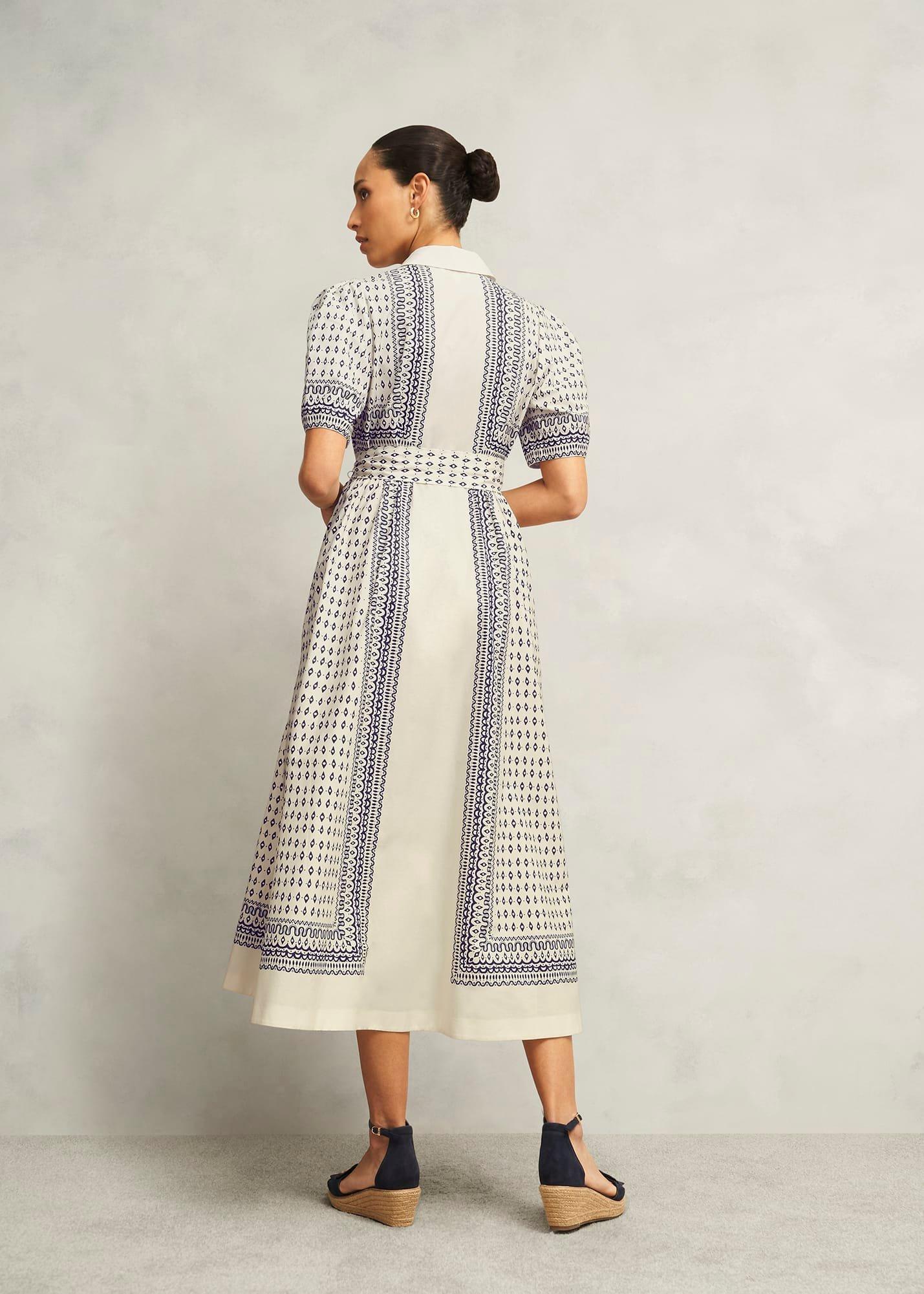 Suri Dress, Cream Navy, hi-res