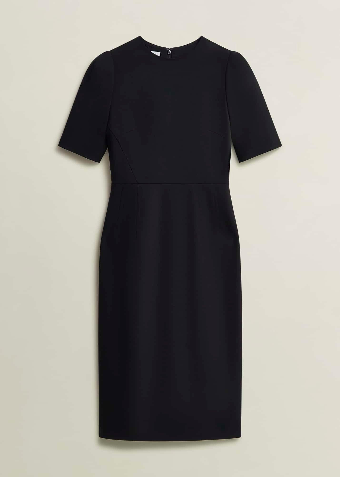 Casey Dress With Wool, Black, hi-res
