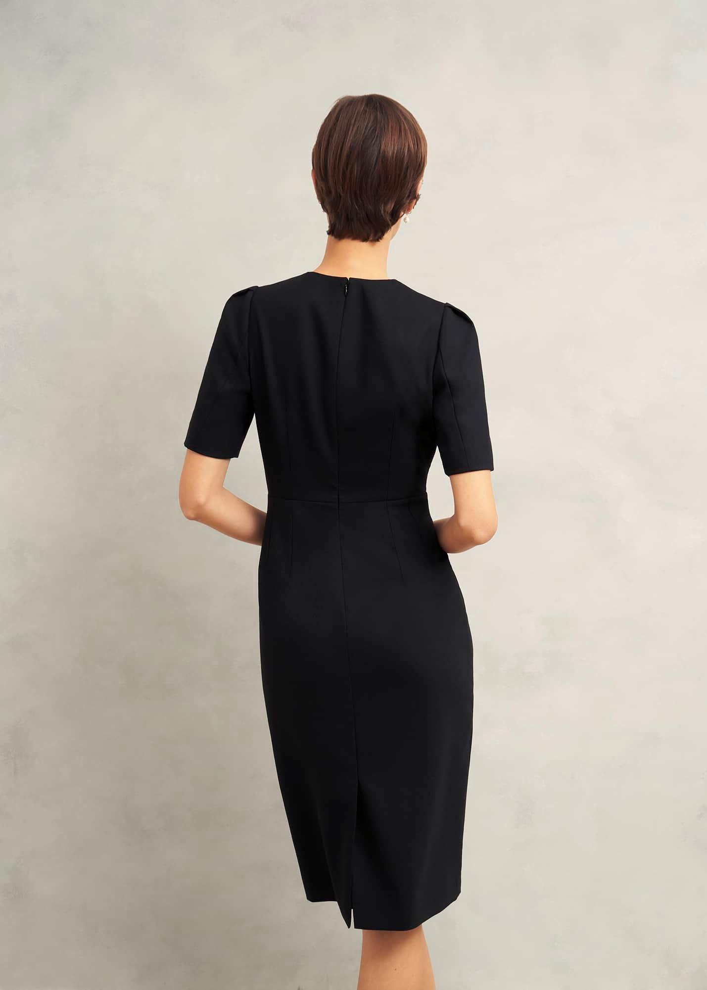 Casey Dress With Wool, Black, hi-res