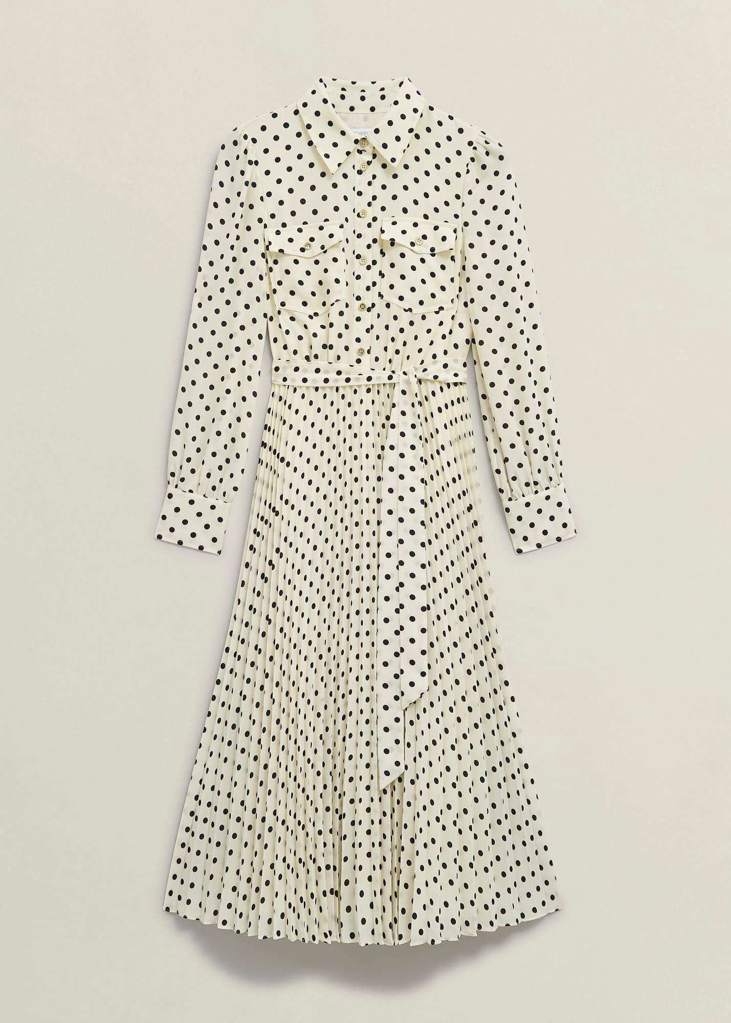 Larina Dress, Ivory Navy, hi-res