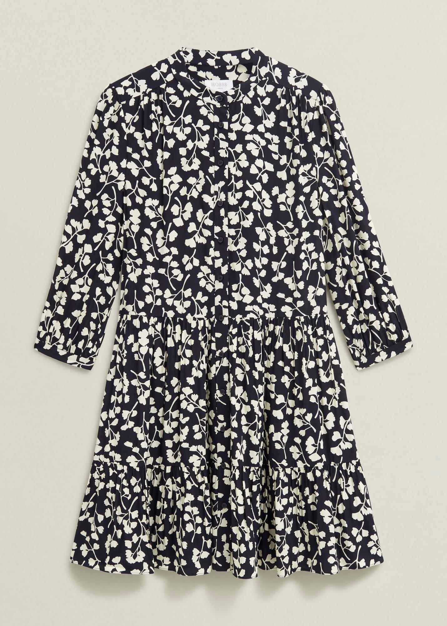 Lacey Dress, Navy Cream, hi-res