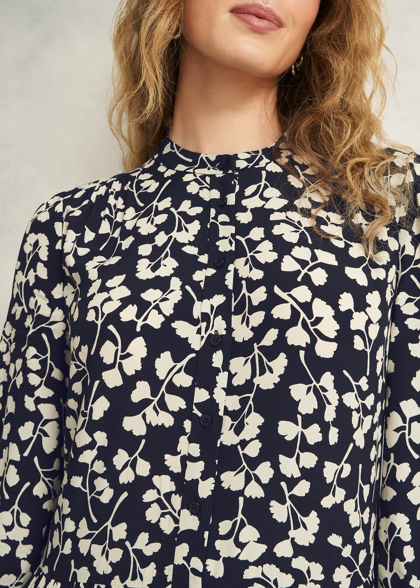 Lacey Dress, Navy Cream, hi-res