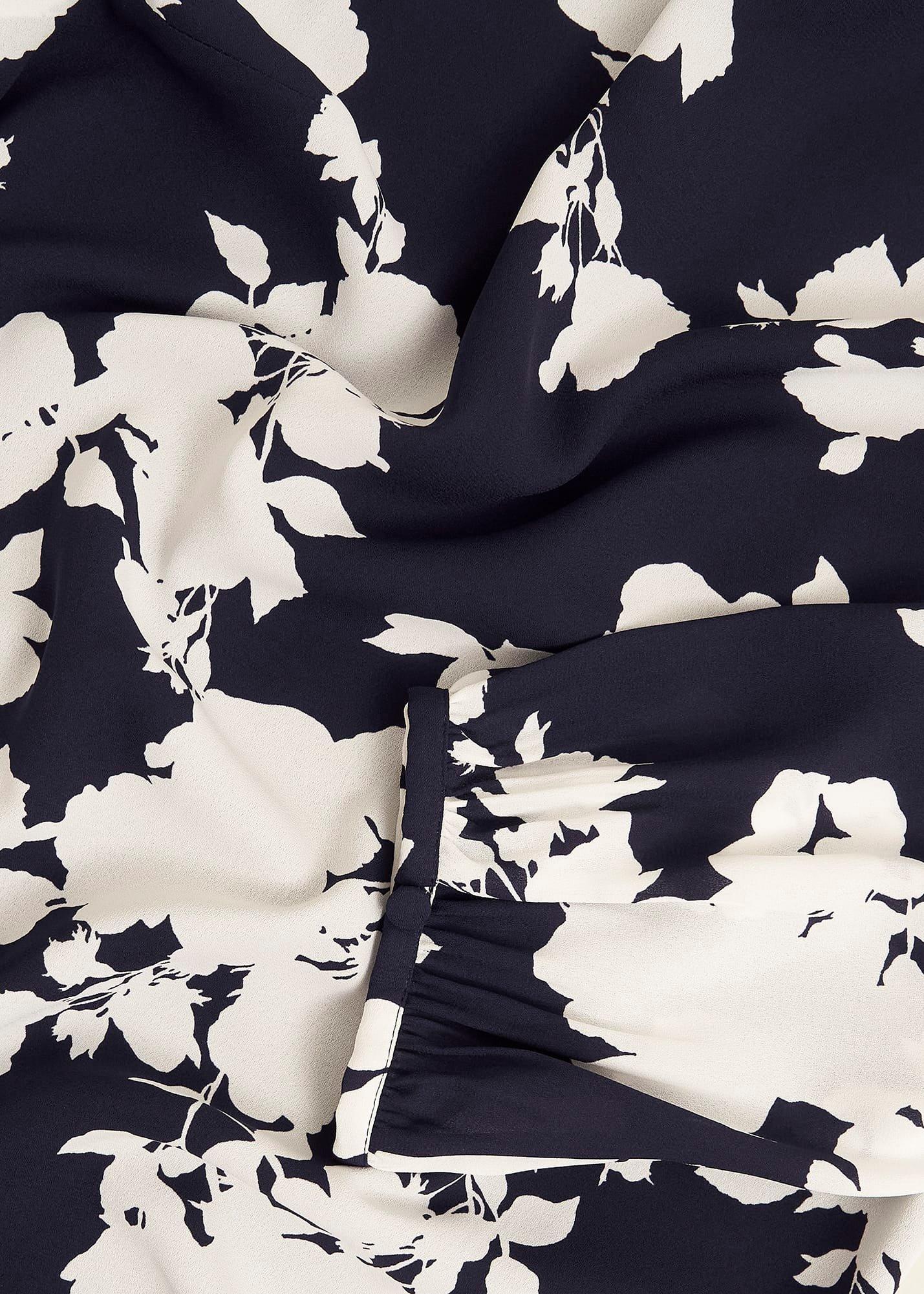 Liana Floral Dress, Midnight Ivory, hi-res