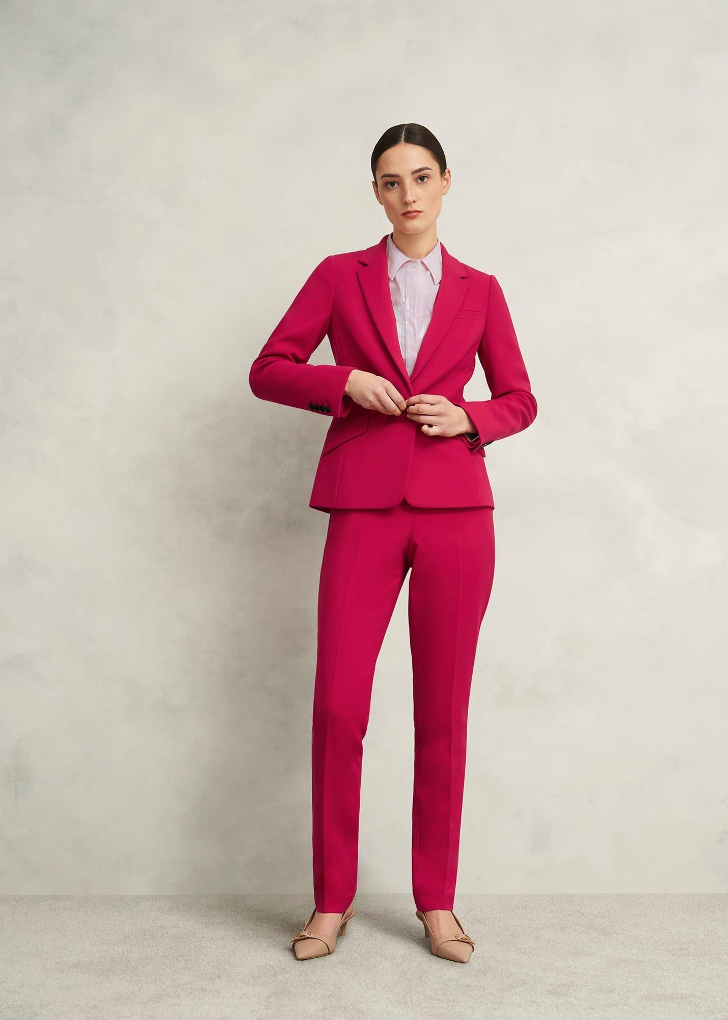 Victoria Cotton Blend Shirt, Pink White, hi-res