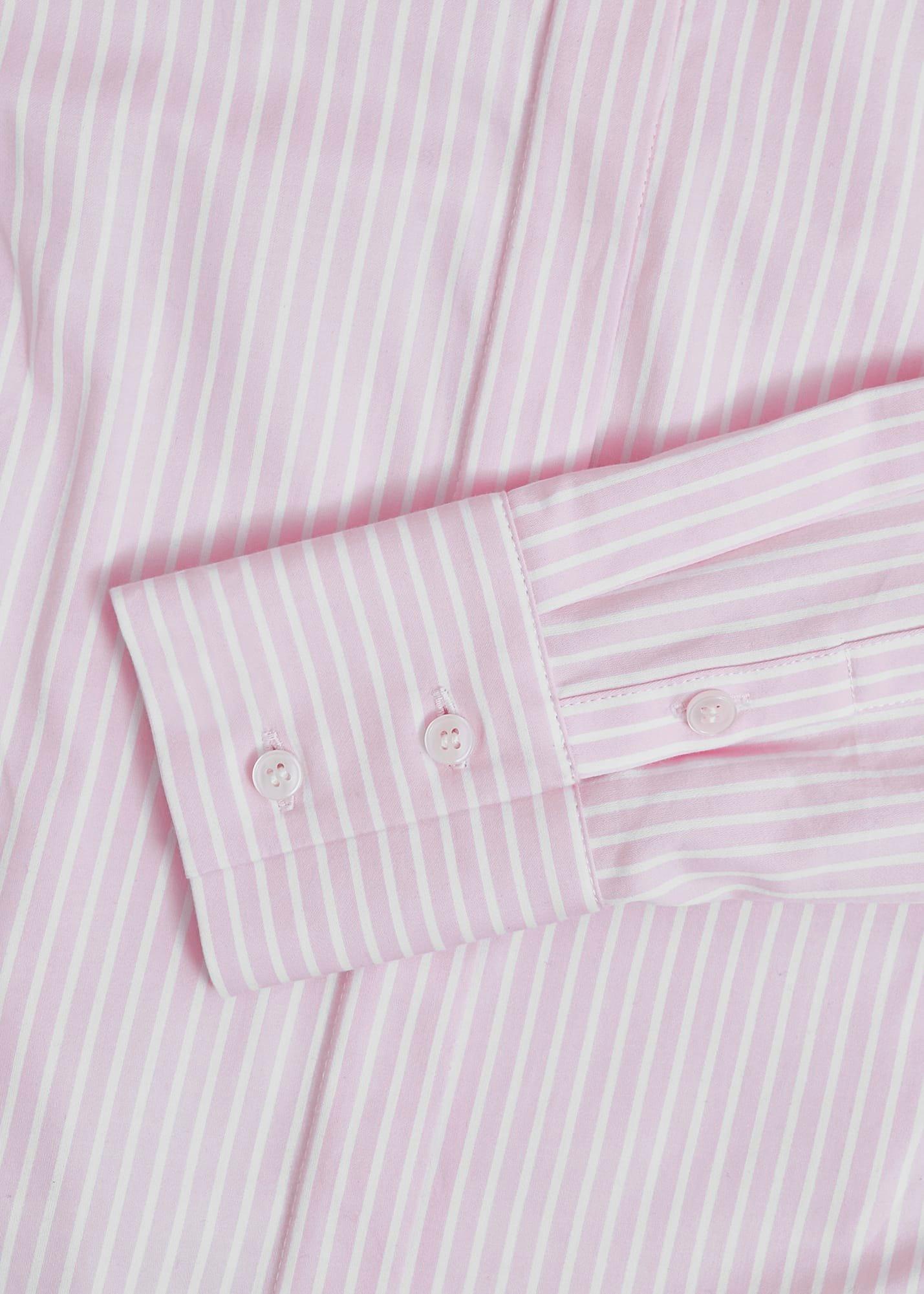 Victoria Cotton Blend Shirt, Pink White, hi-res