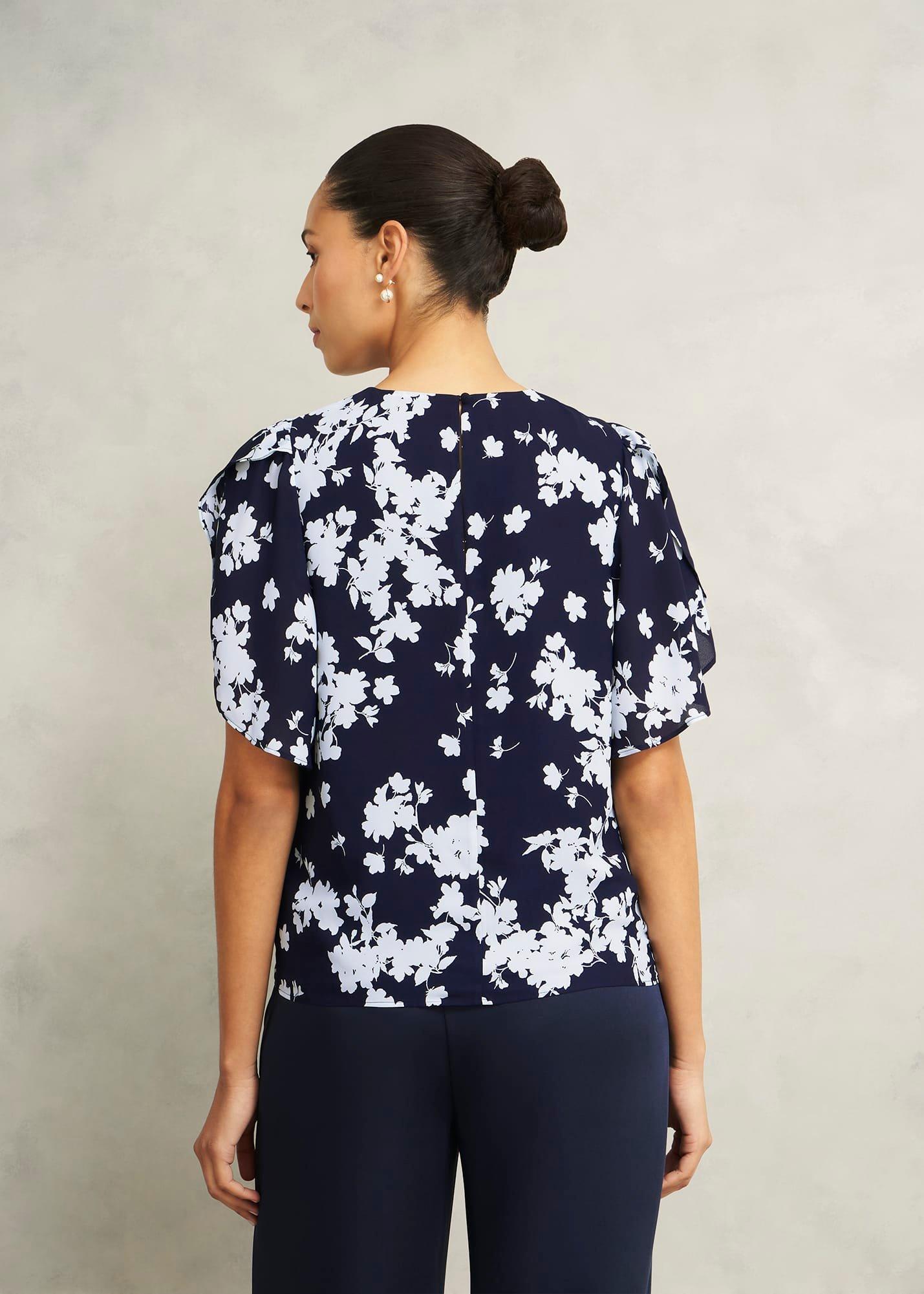 Verena Floral Top, Midnight Multi, hi-res
