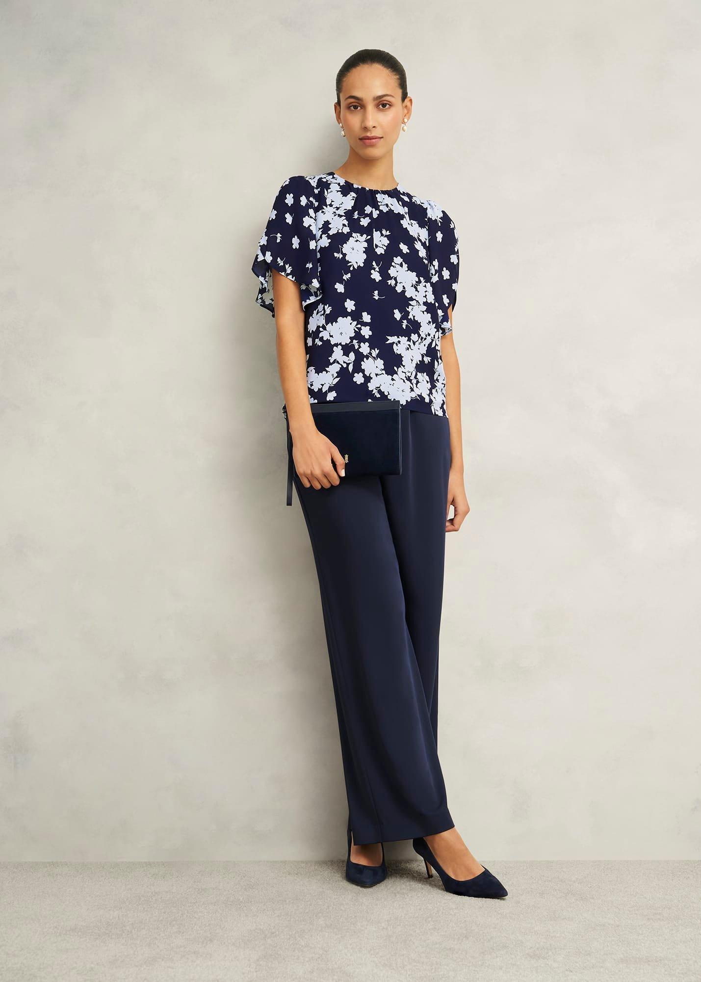 Verena Floral Top, Midnight Multi, hi-res