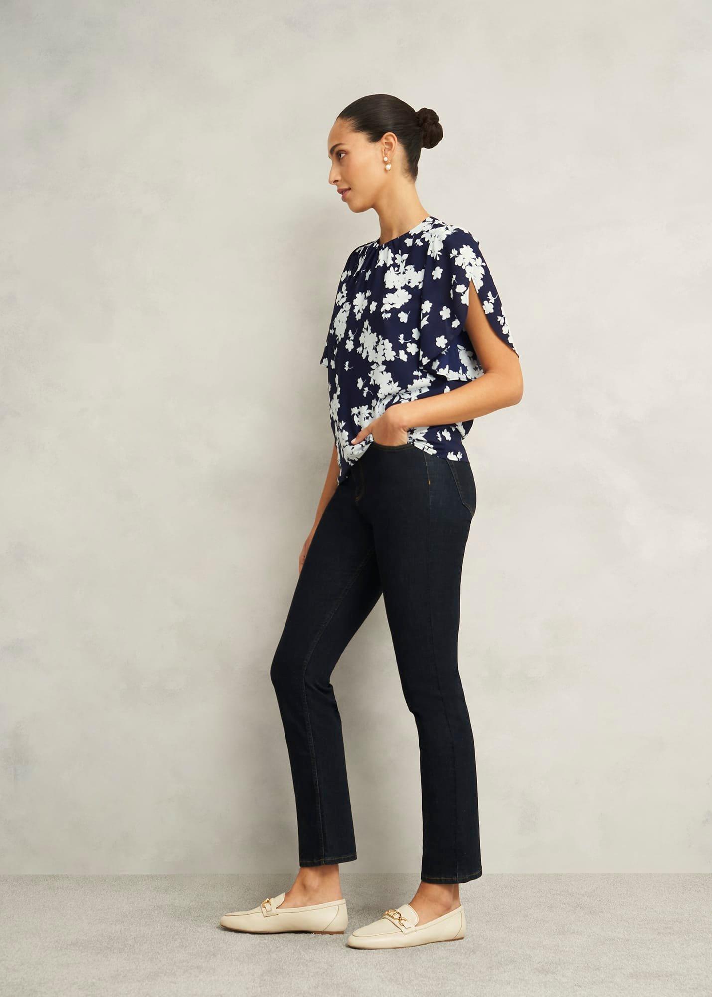 Verena Floral Top, Midnight Multi, hi-res
