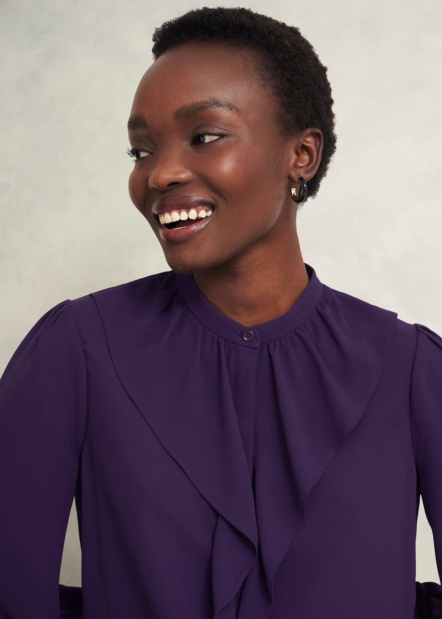 Maribella Blouse, Grape Purple, hi-res