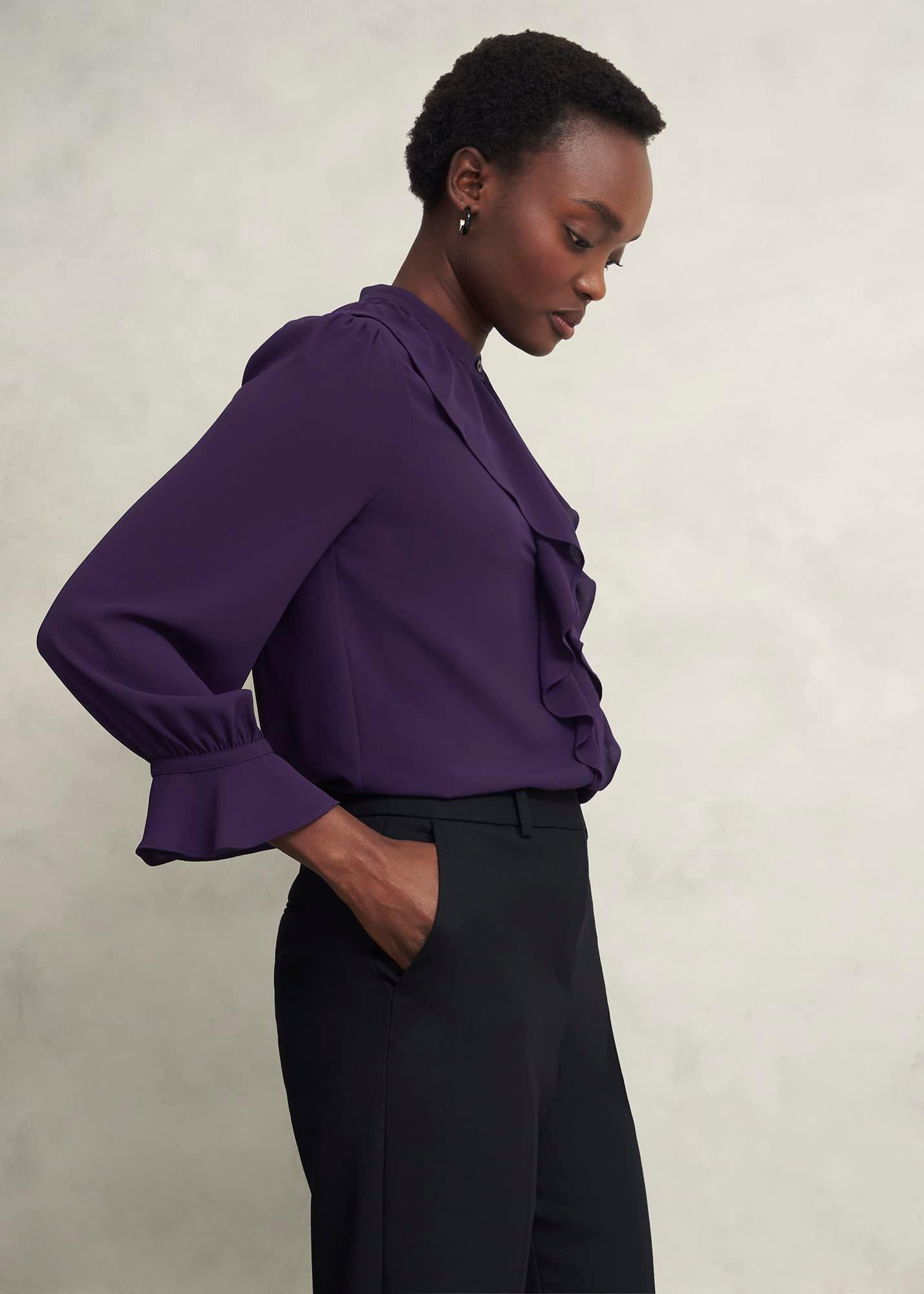 Maribella Blouse, Grape Purple, hi-res