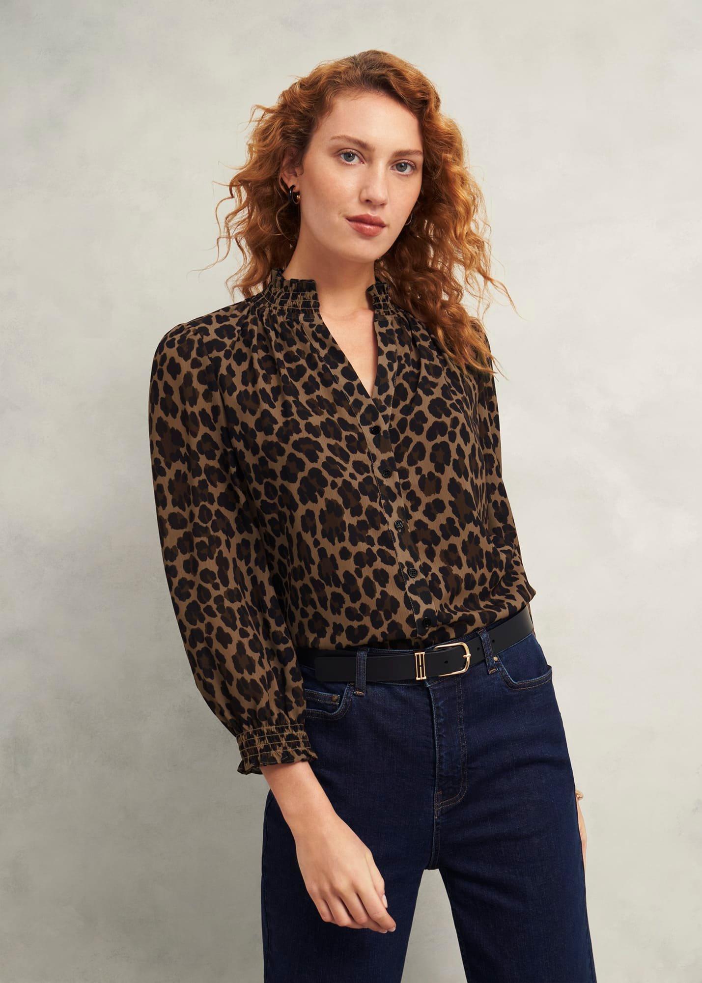 Tatiana Blouse, Camel Multi, hi-res