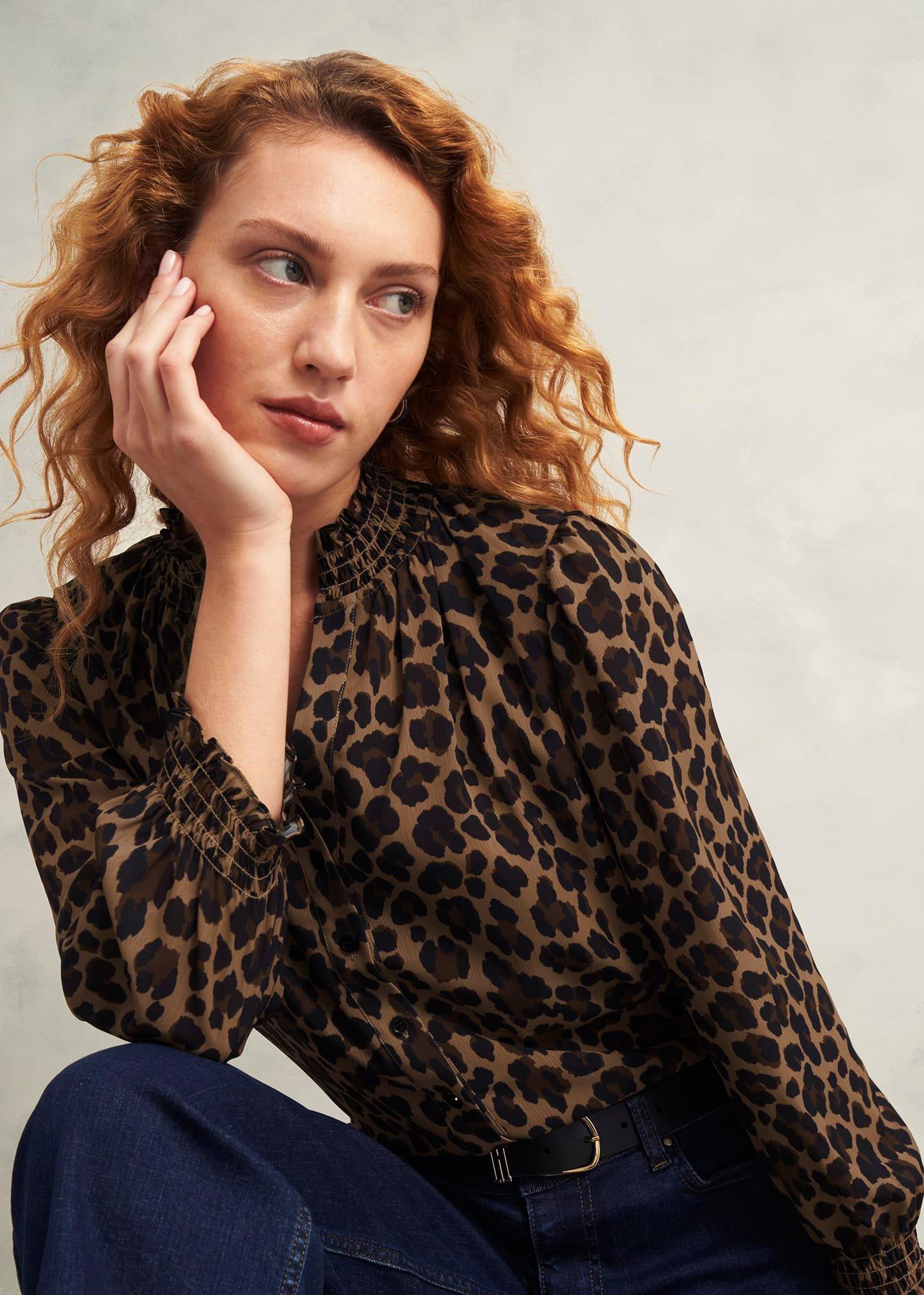 Tatiana Blouse, Camel Multi, hi-res