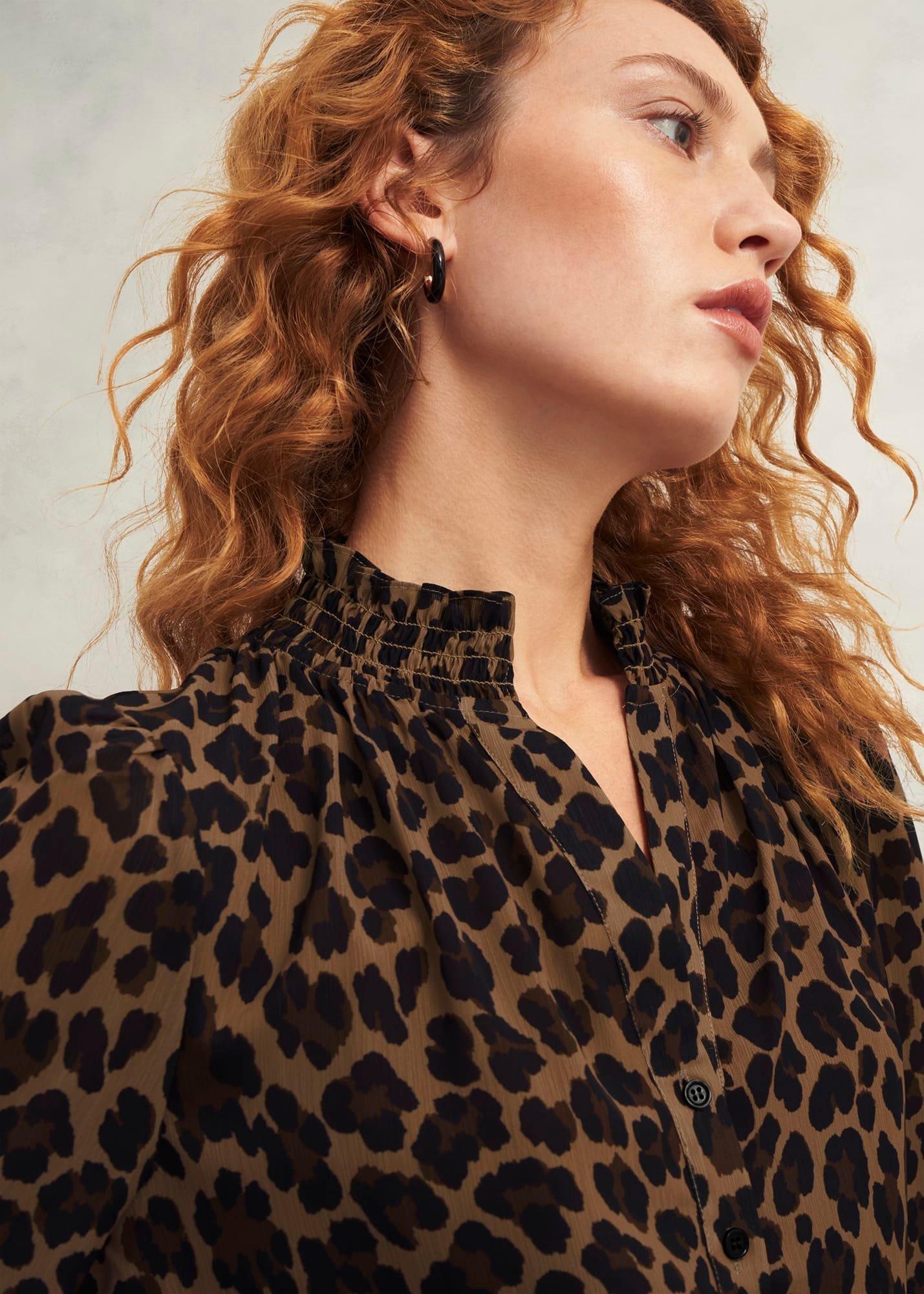 Tatiana Blouse, Camel Multi, hi-res