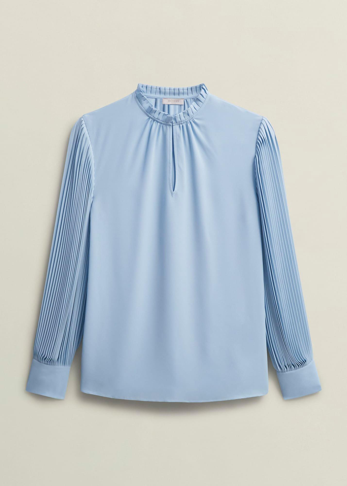 Carrie Blouse, Powder Blue, hi-res