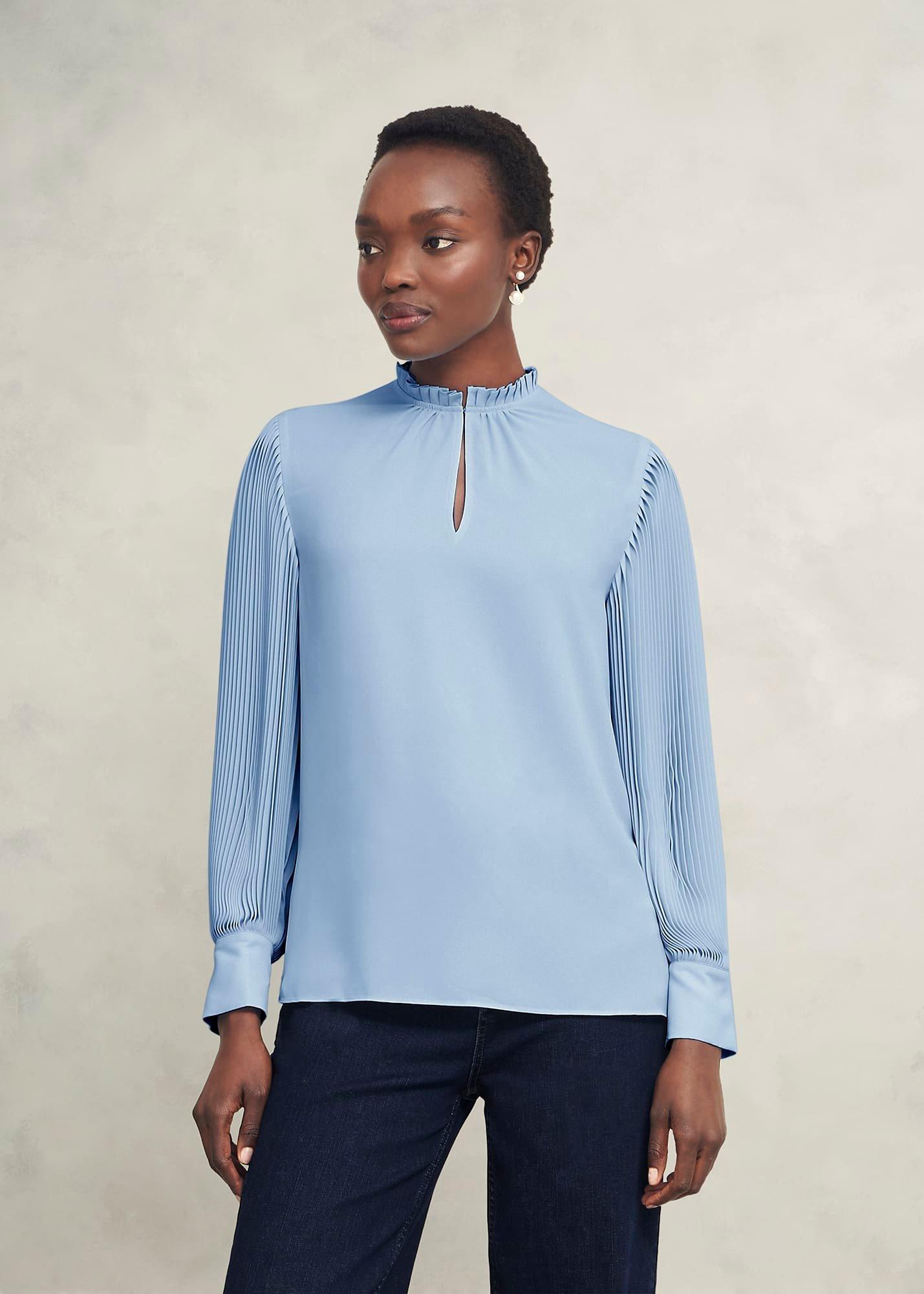 Carrie Blouse, Powder Blue, hi-res