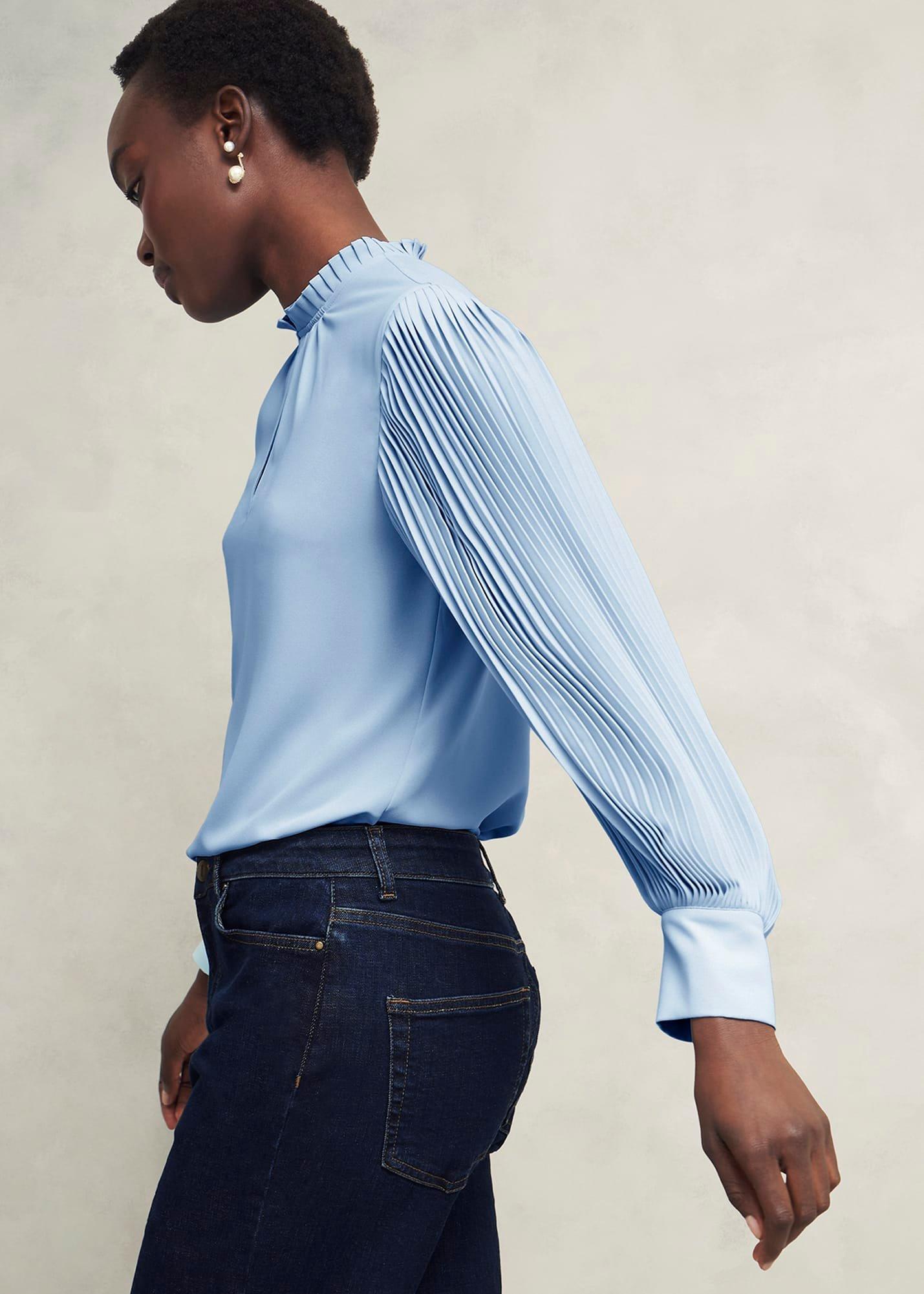 Carrie Blouse, Powder Blue, hi-res