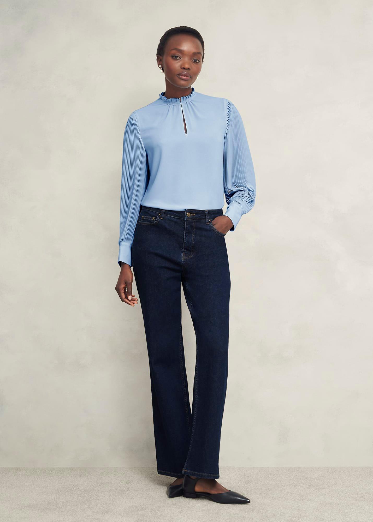 Carrie Blouse, Powder Blue, hi-res