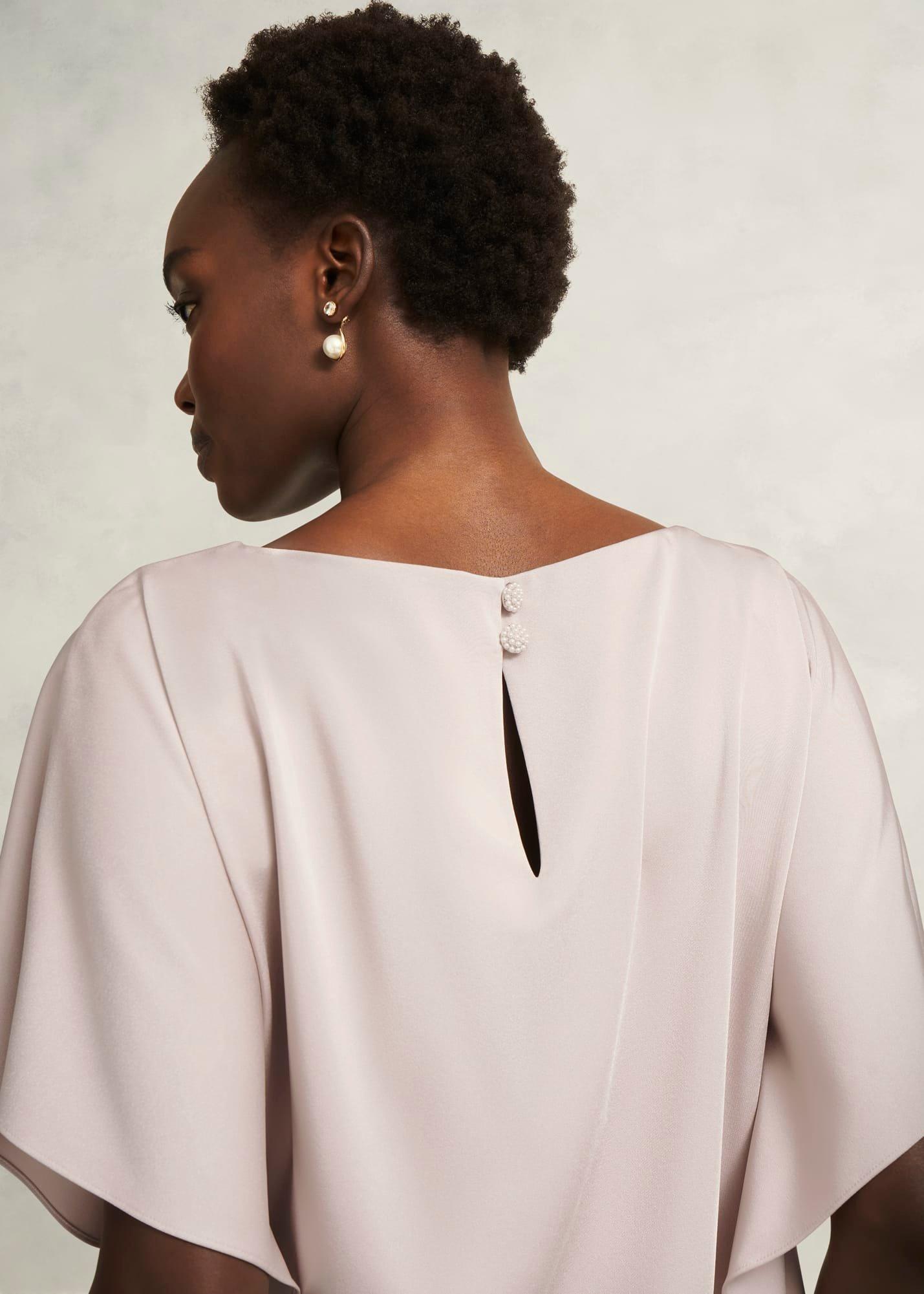 Delora Blouse, Oyster, hi-res