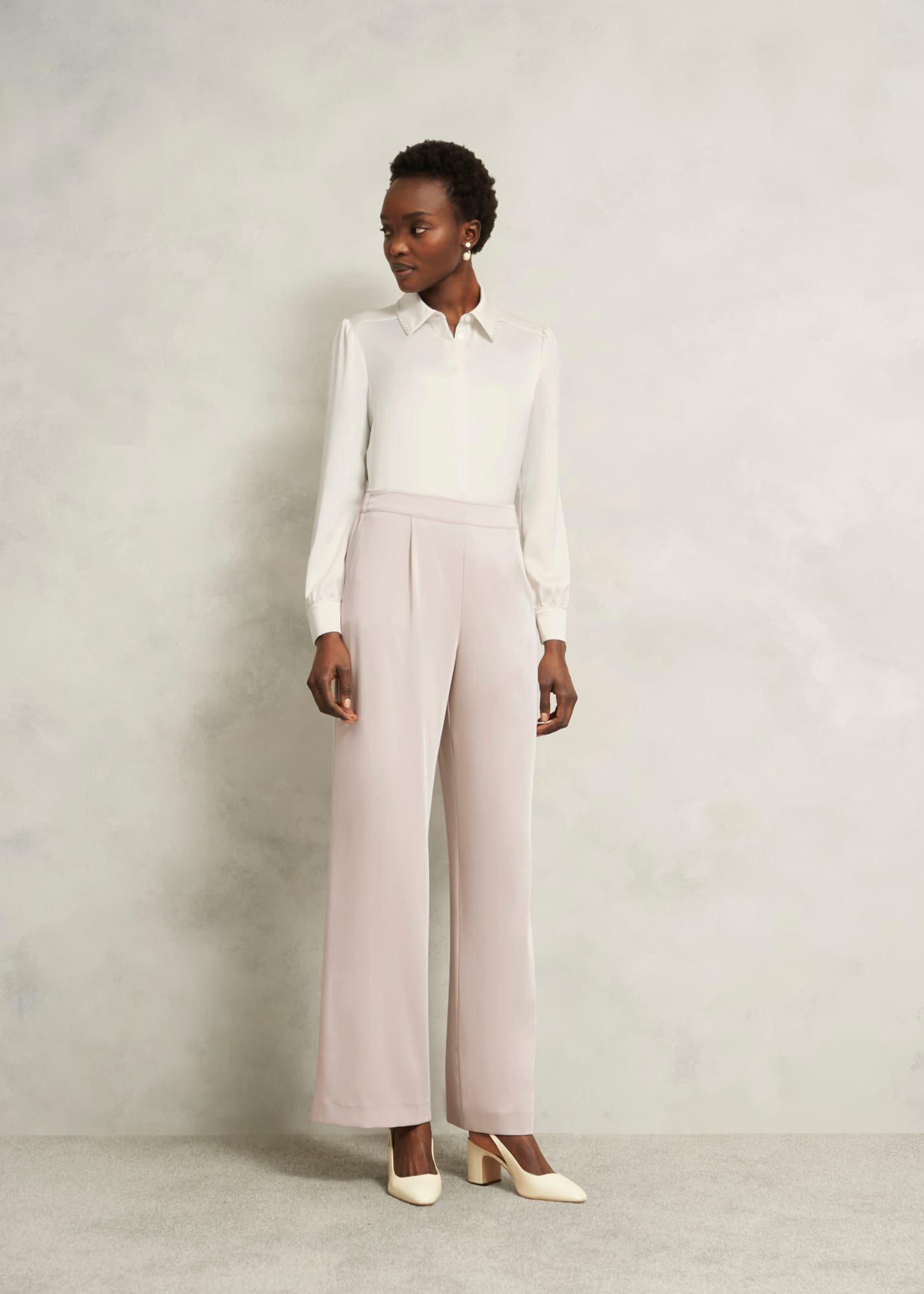 Maisey Embelished Shirt, Ivory, hi-res