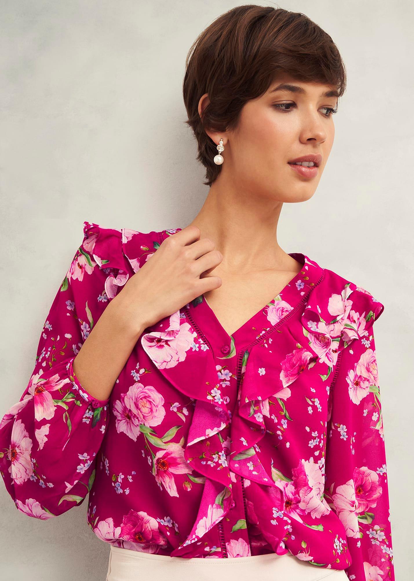 Rosana Top, Pink Multi, hi-res