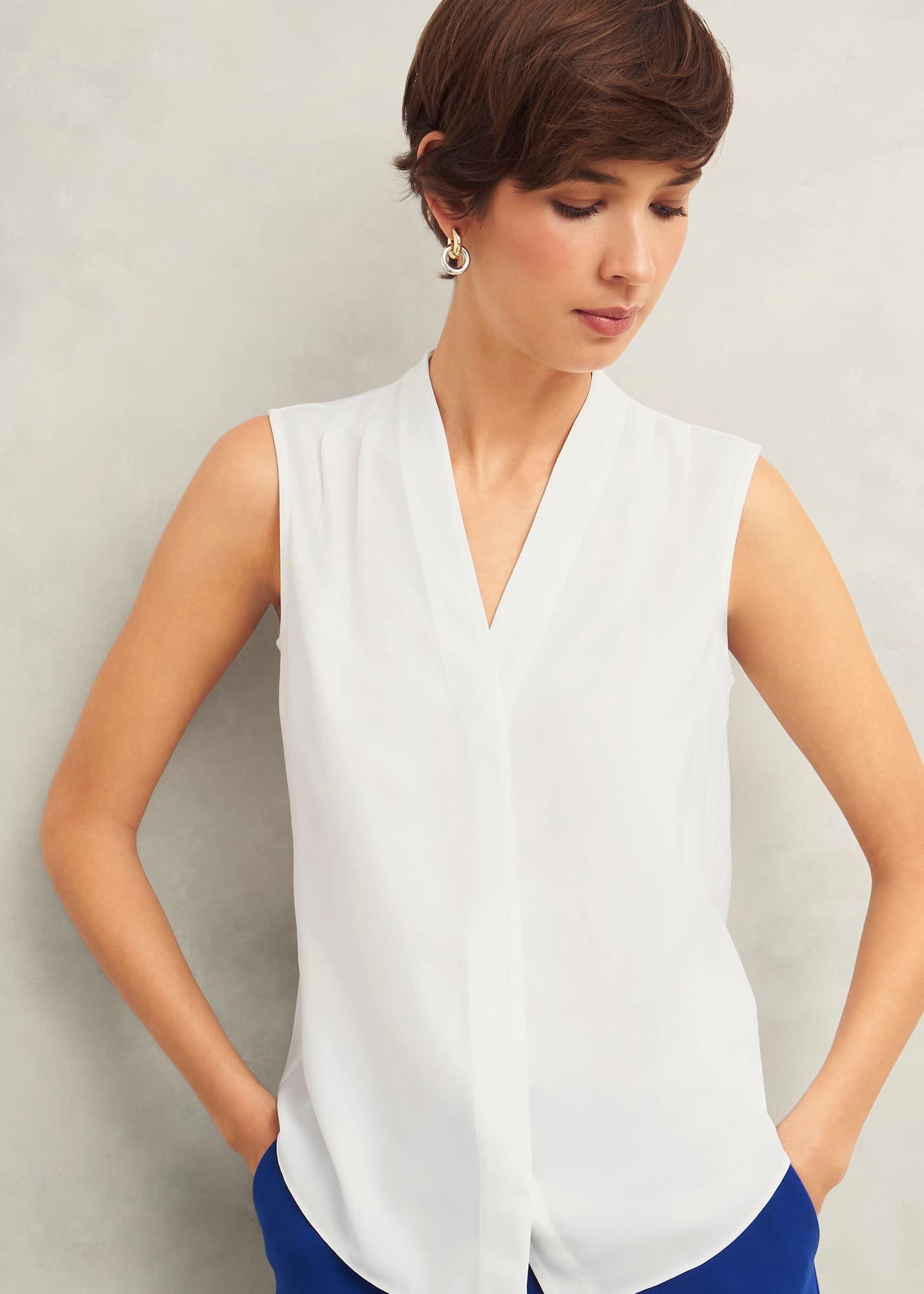 Poppy Blouse, Ivory, hi-res