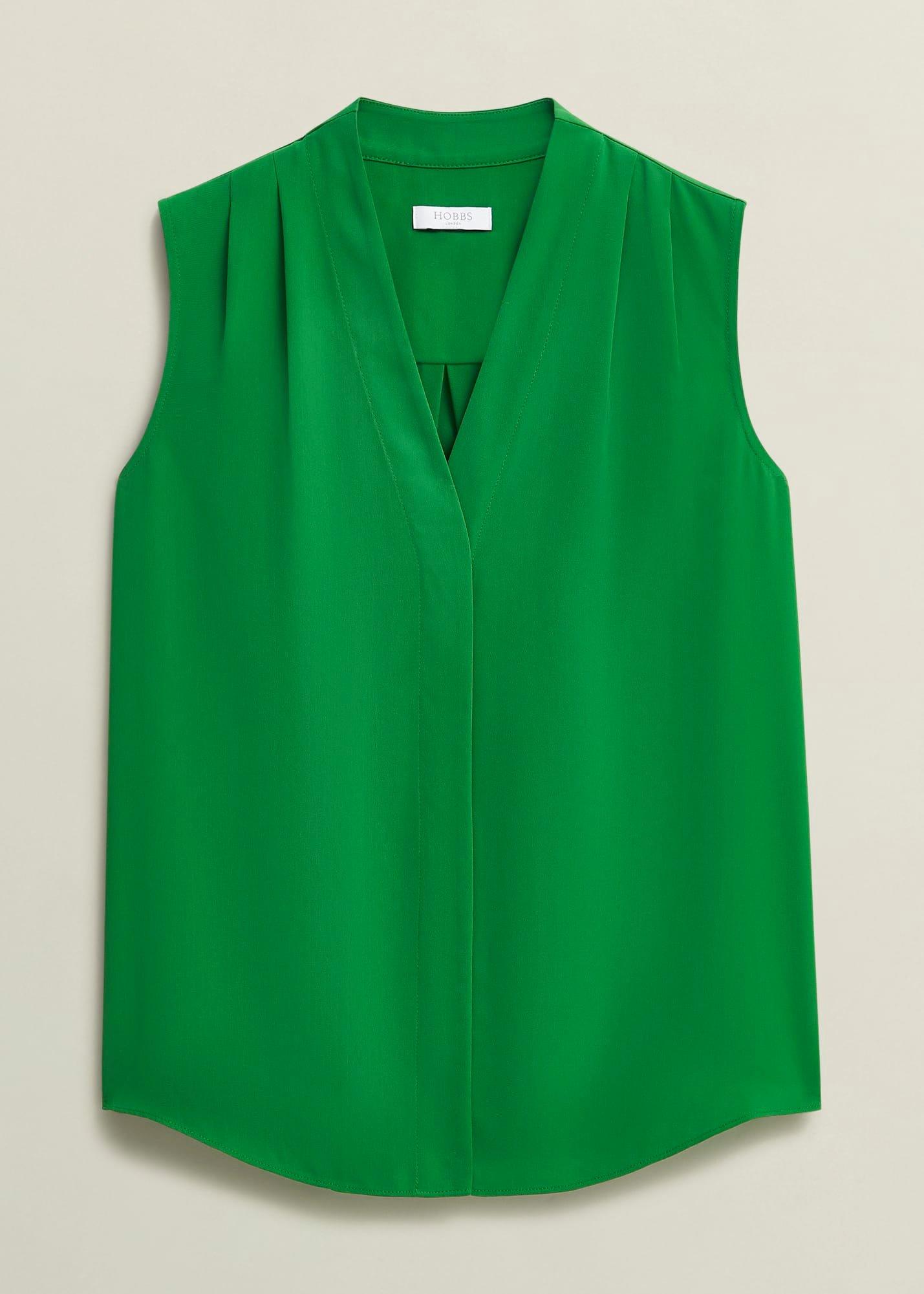 Poppy Blouse, Lush Green, hi-res