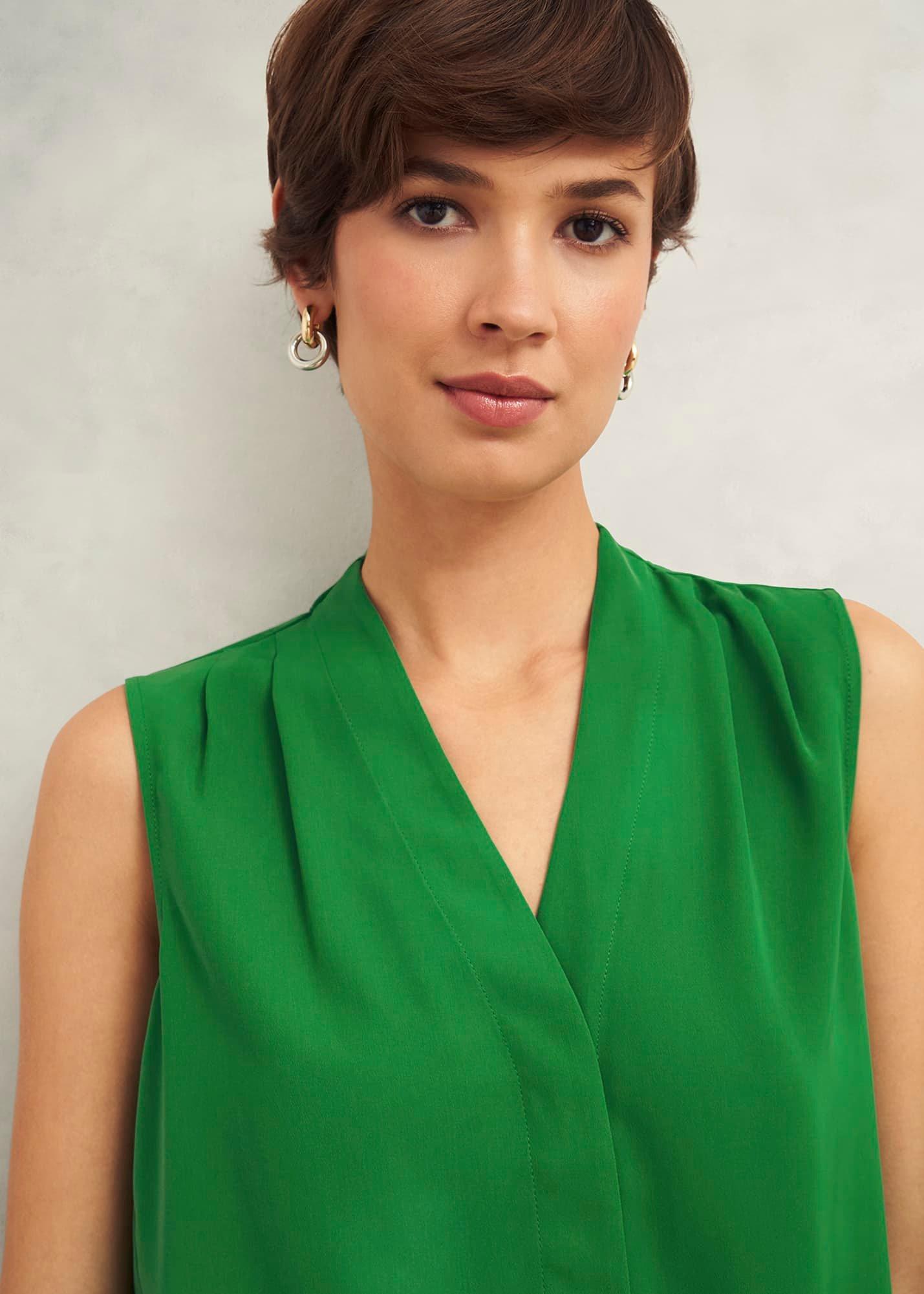 Poppy Blouse, Lush Green, hi-res