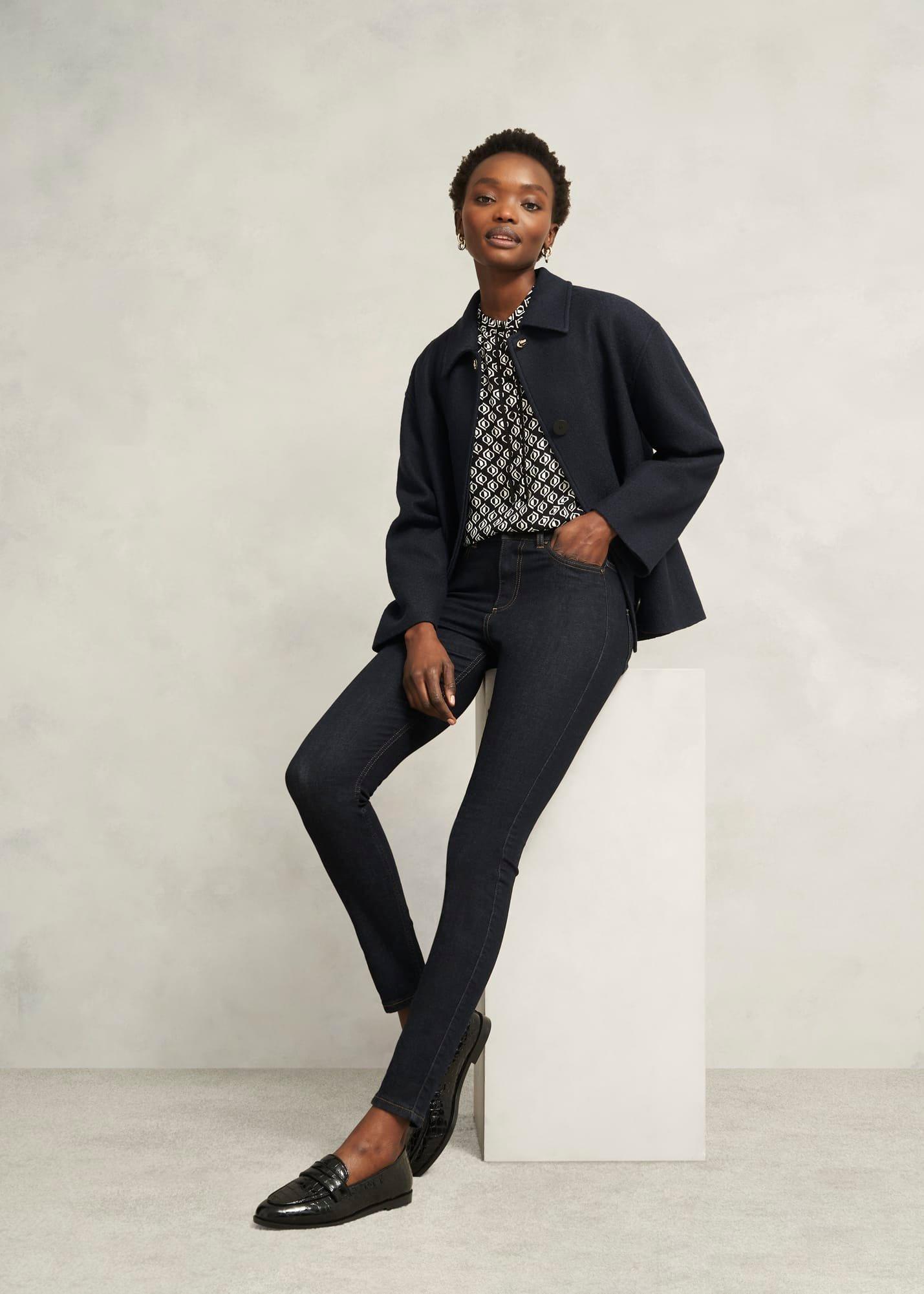 Alba Blouse, Black Cream, hi-res