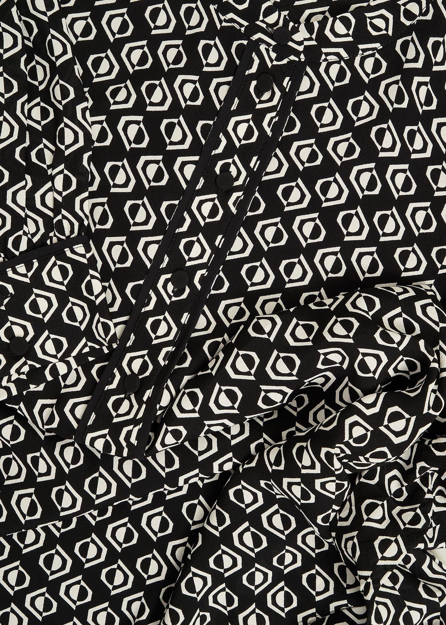 Alba Blouse, Black Cream, hi-res