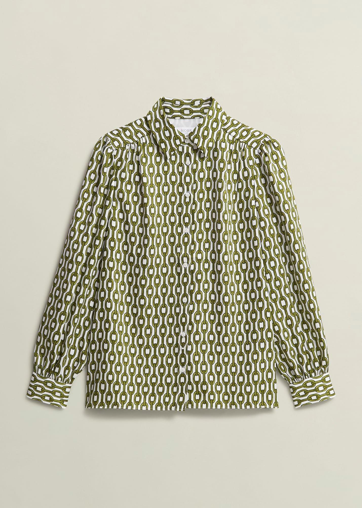 Tallie Shirt, Ivory Green, hi-res